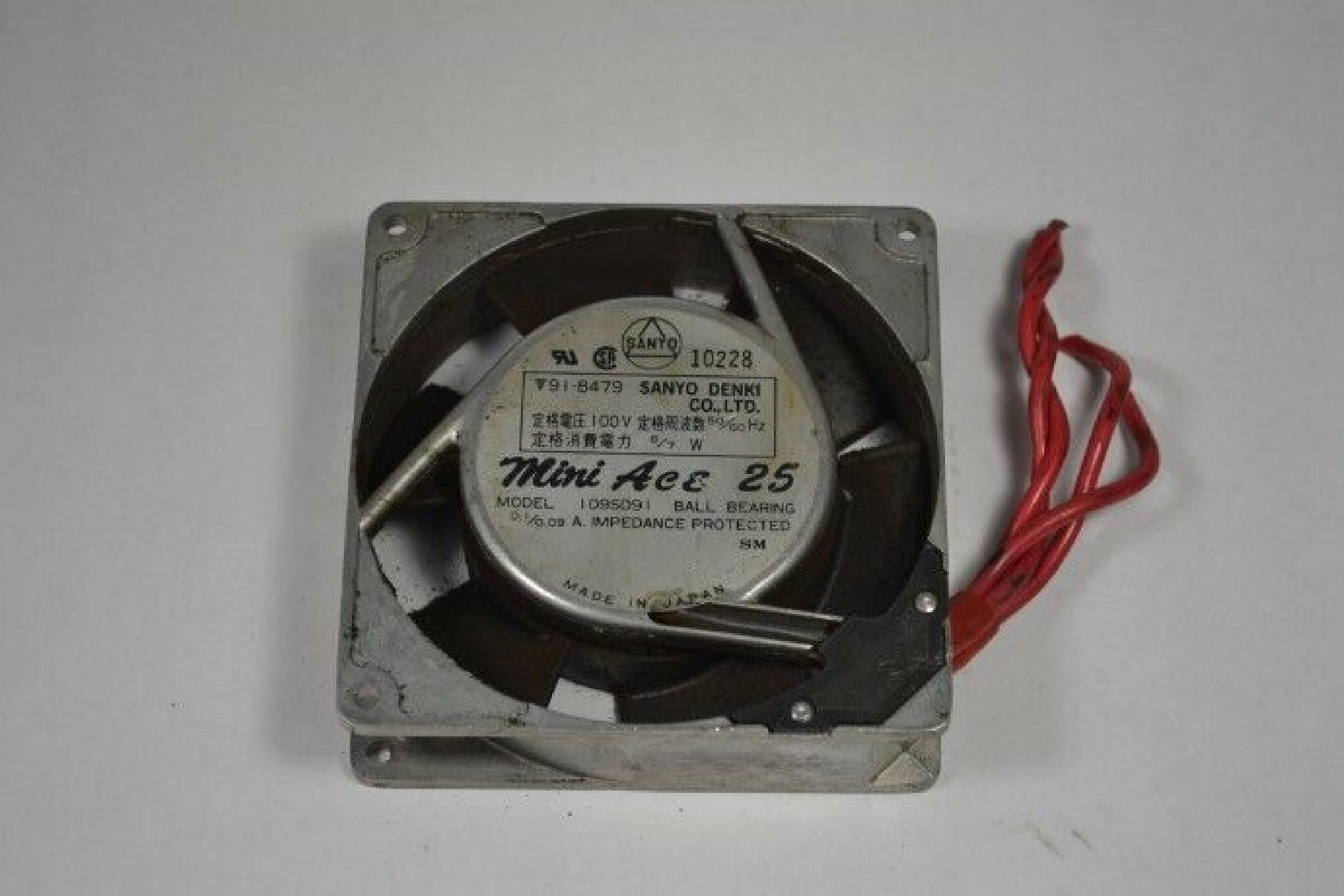 SANYO DENKI MINI ACE 25 MINI ACE 25 100V AC 50/60HZ 8/7WATT 0.1/0.09 92X92X25MM