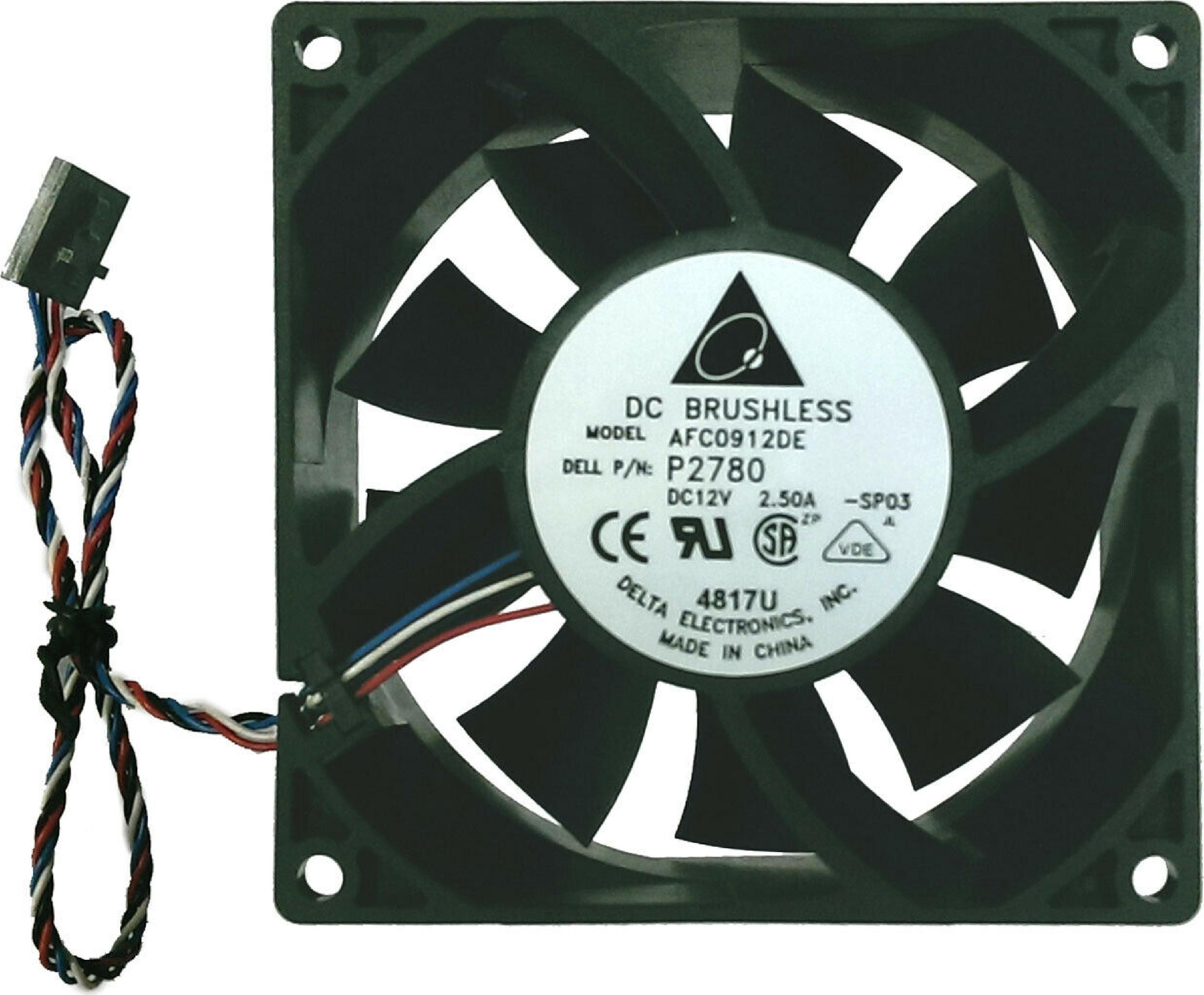 DELL 0P2780 12V DC BRUSHLESS FAN FOR 0P2780 P2780 FAN + SHROUD