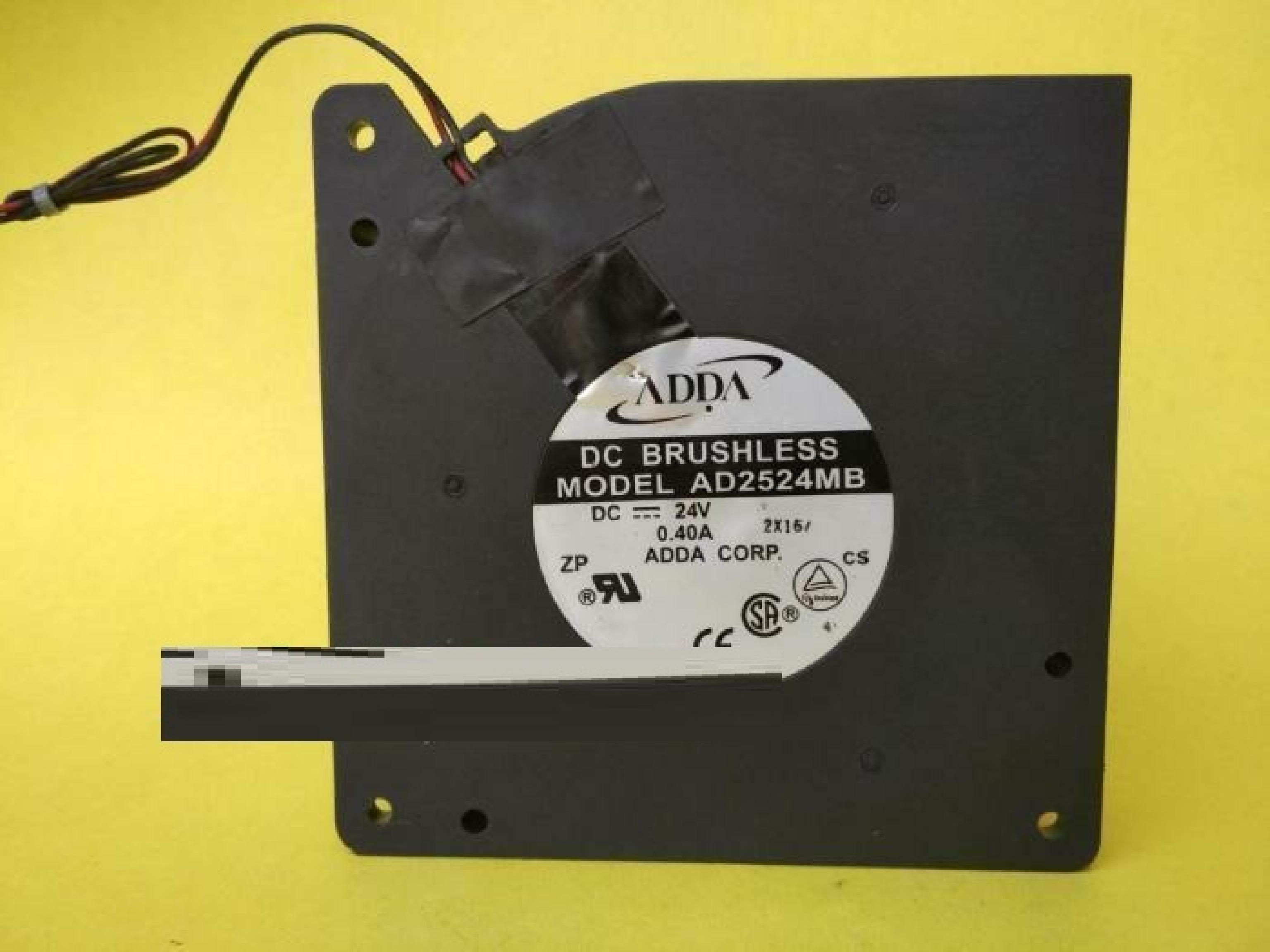 ADDA CORP. AD2524MB 120X120X32MM 24V DC 9.6WATT 2300RPM 23.7CFM 2 WIRE