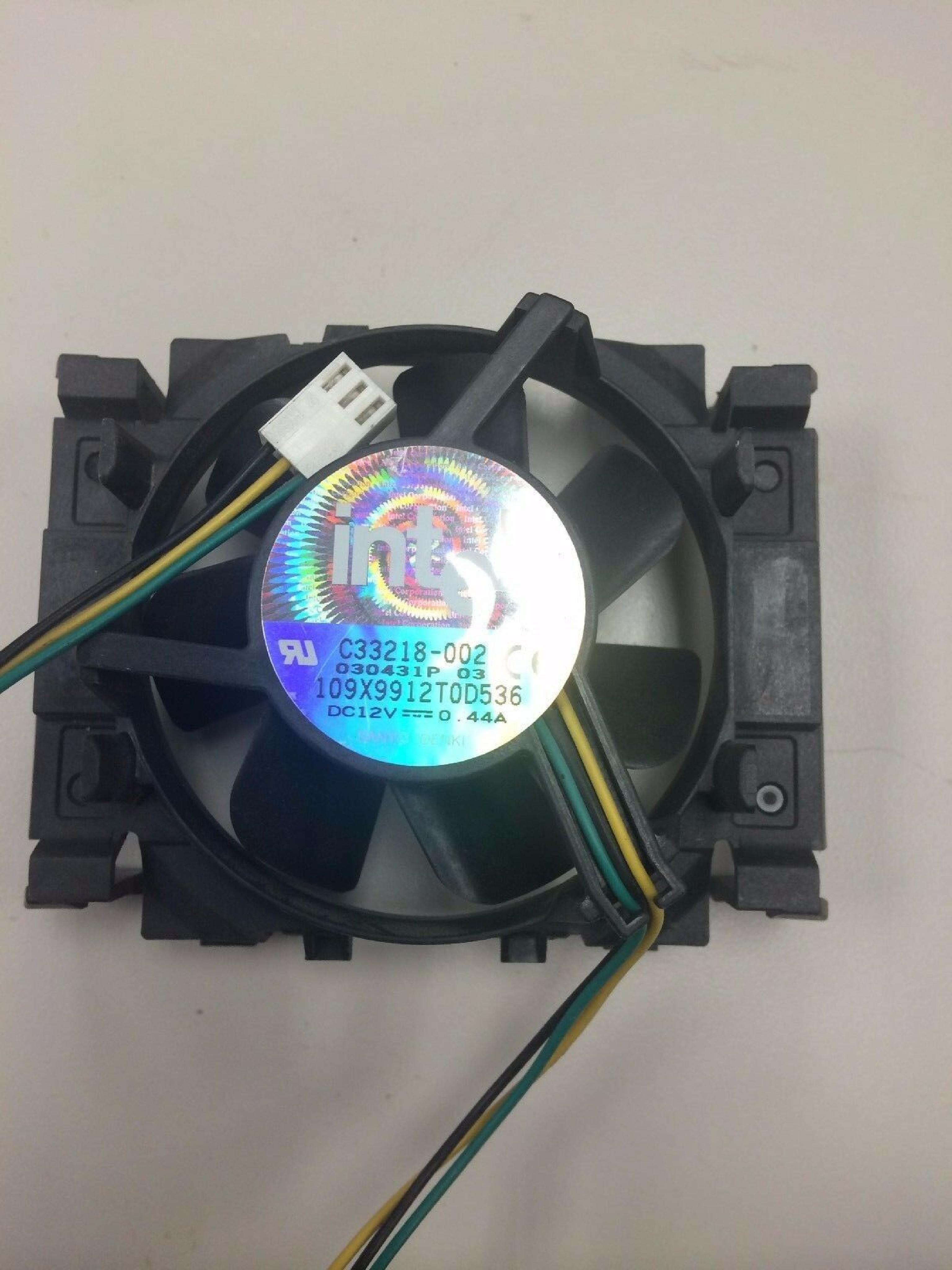 INTEL C33218-002 FAN ASSY DC12V .44A NO HEATSINK