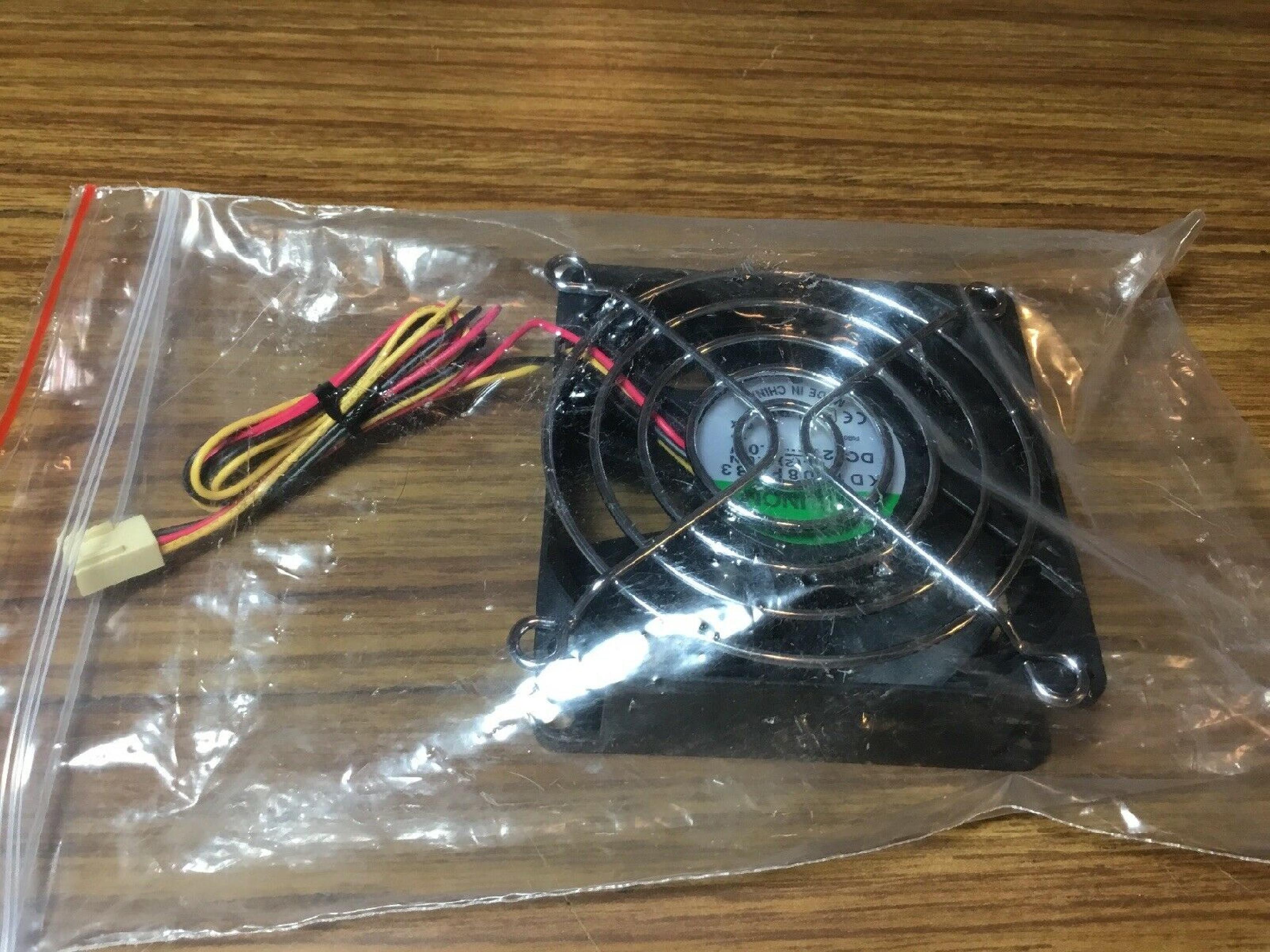 SUNON KD1208PTB3 80X80X25MM 12V DC 1.4W FAN ASSY 12VDC 80MM X 25MM 2 WIRE WITH MOLEX CONNECTOR