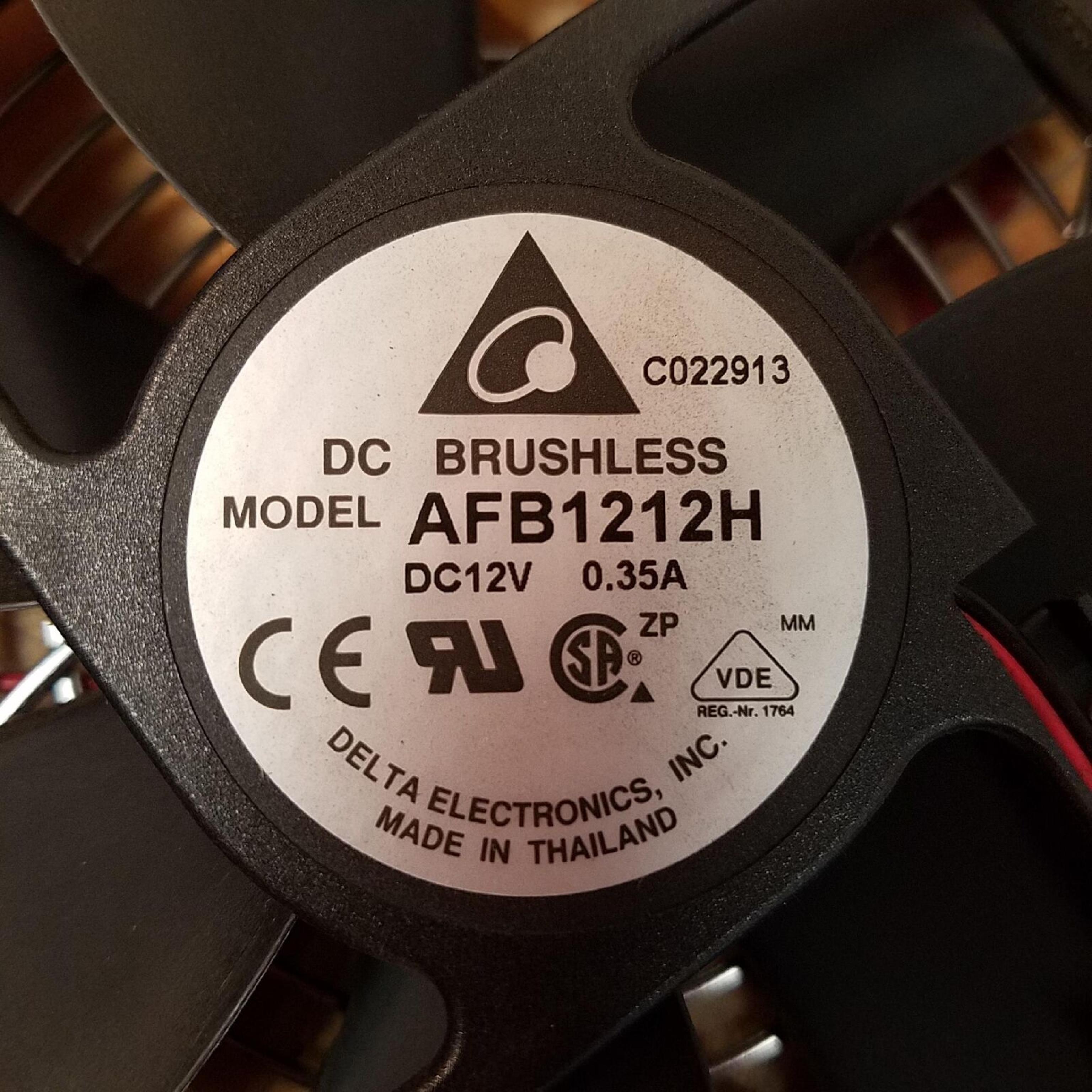 DELTA ELECTRONICS AFB1212H DELL VOSTRO 410, 420 SMT 120 X 25MM 12V TOWER CASE FAN