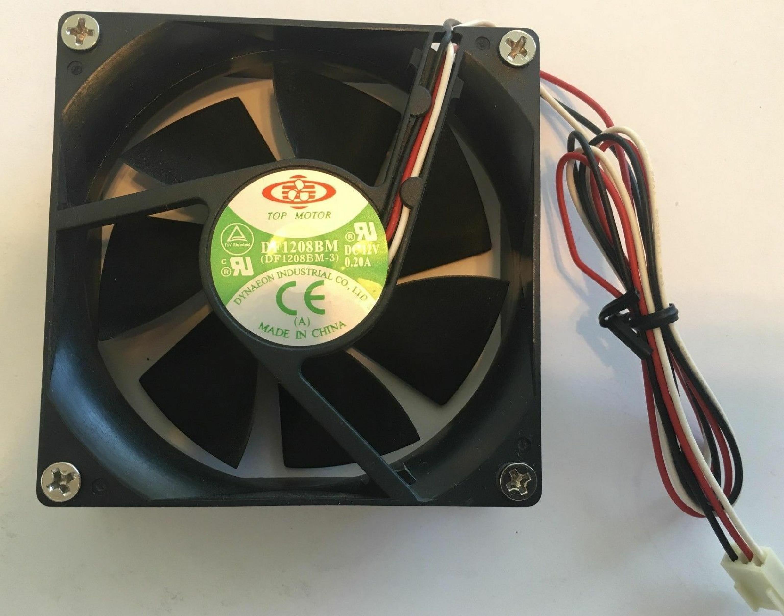 DYNAEON IND. / TOP MOTOR DF1208BM-3 TOP MOTOR DF1208BM DC12V 0.2A 80X80X25MM 3 1/8 X 1 INCH 12 V 0.20AMP FAN