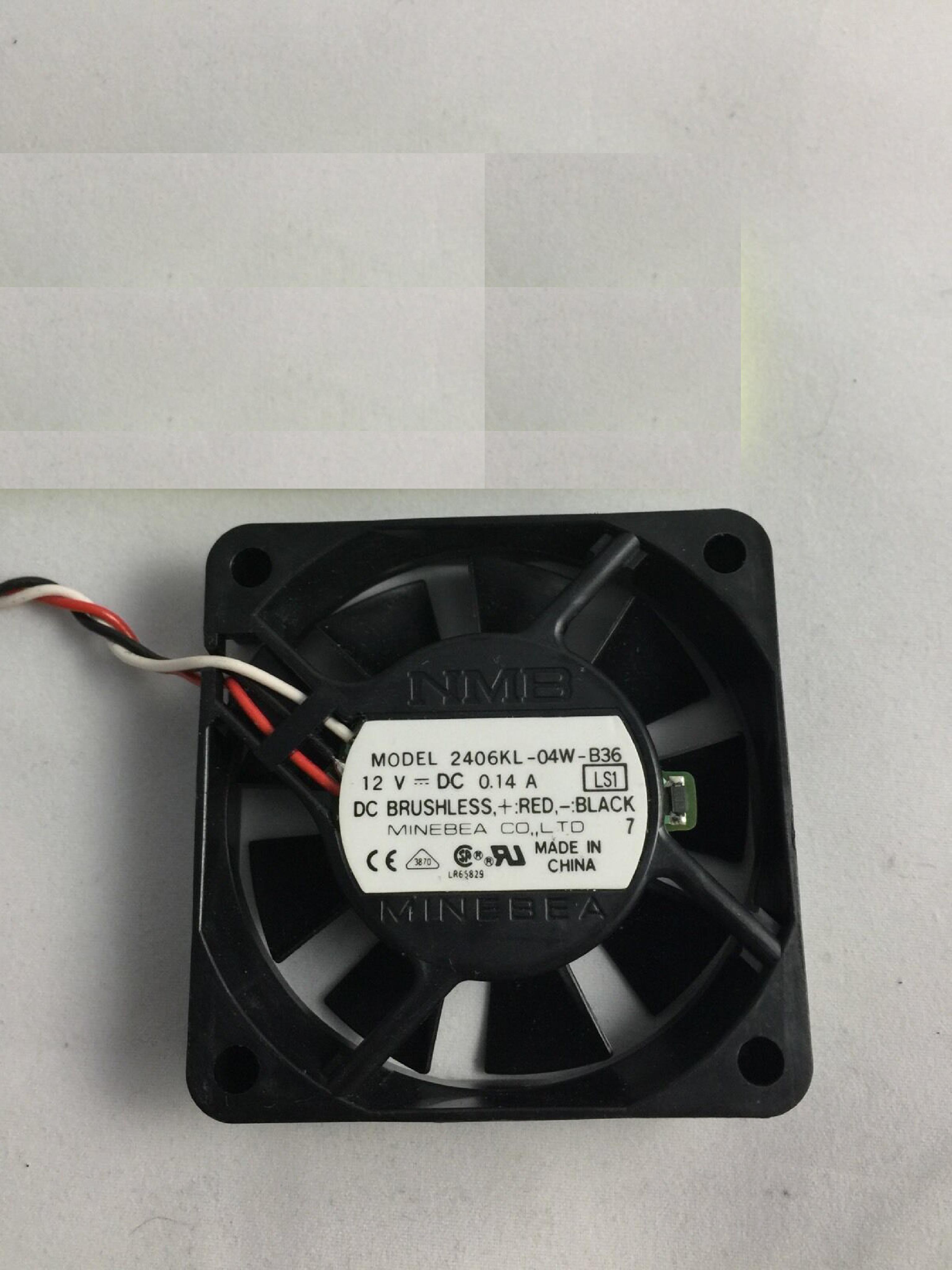 DELL / MINEBEA 2406KL-04W-B36 12V 0.14A (60X60X15MM) DC BRUSHLESS FAN, 3-WI 60X60X15MM