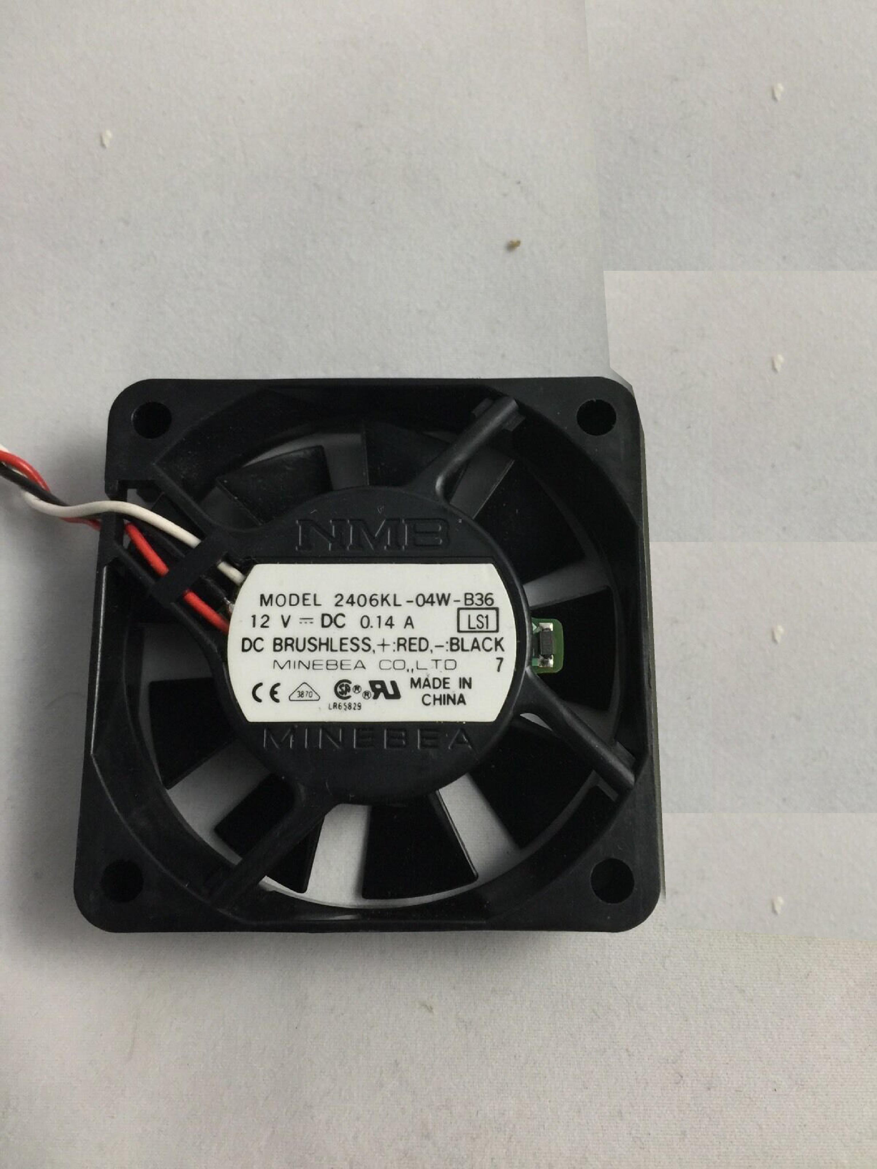 DELL / MINEBEA 2406KL-04W-B36 12V 0.14A (60X60X15MM) DC BRUSHLESS FAN, 3-WI 60X60X15MM