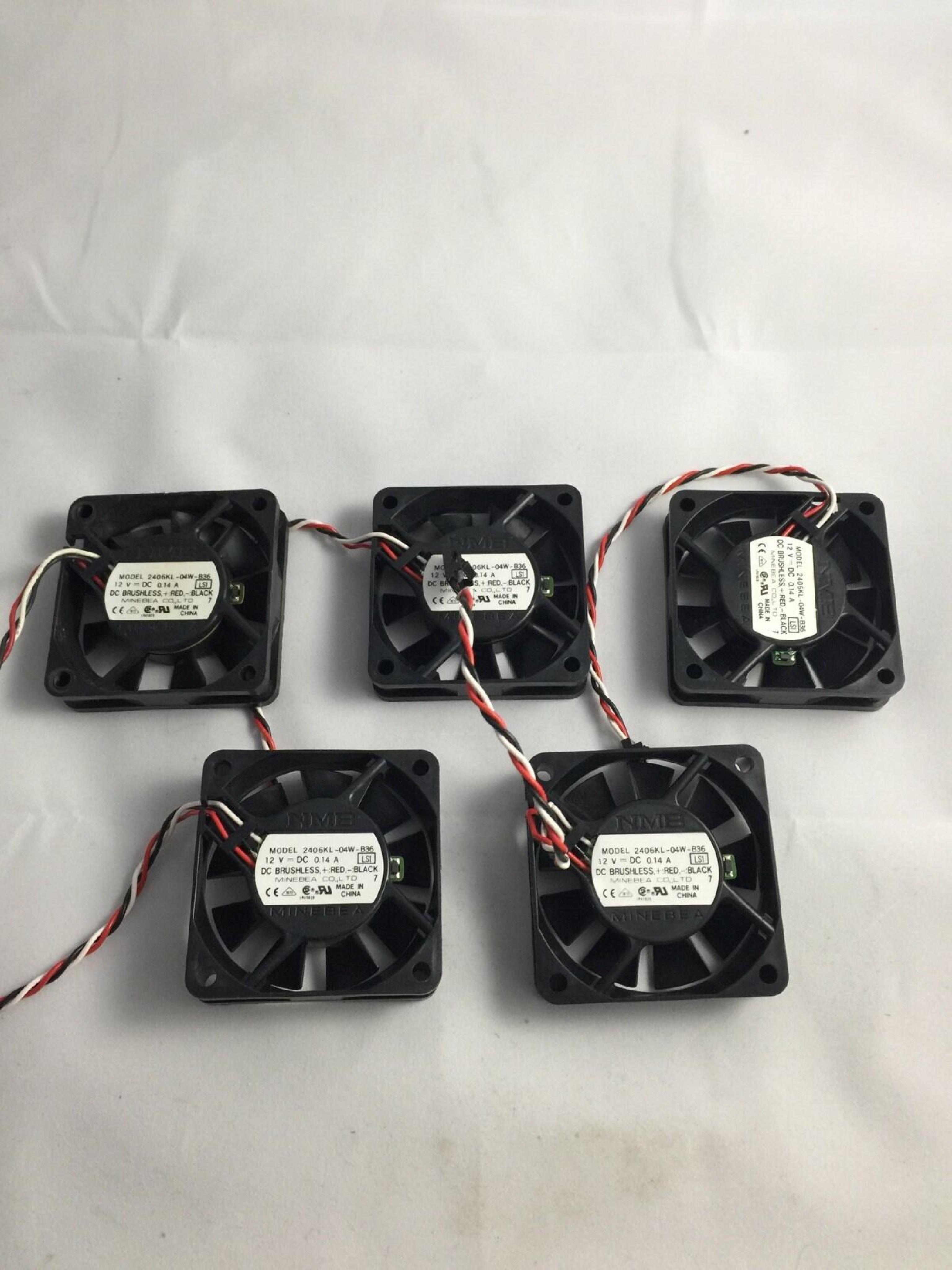 DELL / MINEBEA 2406KL-04W-B36 12V 0.14A (60X60X15MM) DC BRUSHLESS FAN, 3-WI 60X60X15MM