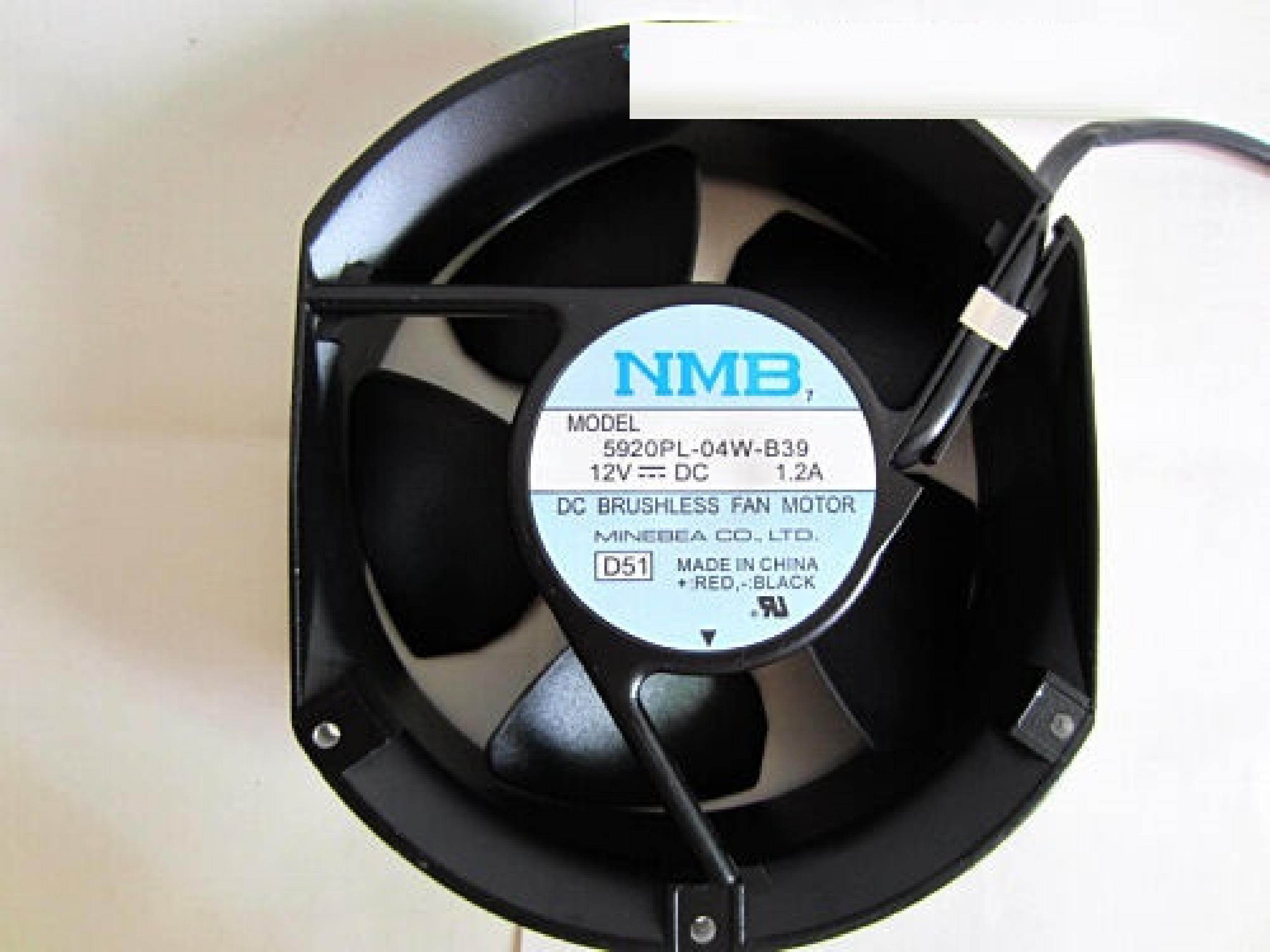 NMB 5920PL-04W-B39 ALUMINUM FRAME FAN15CM 12V DC 1.2AMP 172X150X51MM