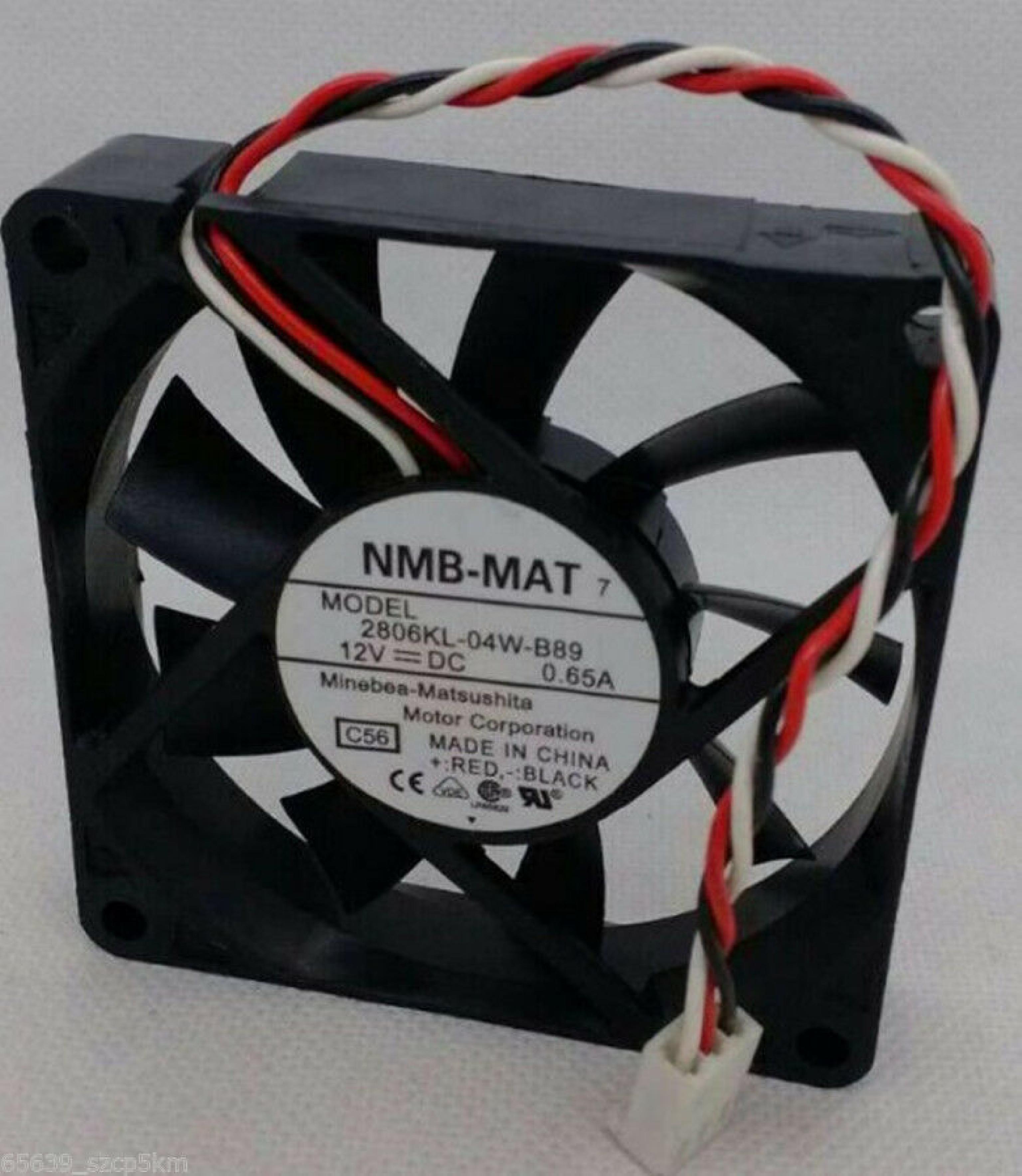 NMB 2806KL-04W-B89 HP 12V DC 0.65A 70X15MM 3-PIN FAN