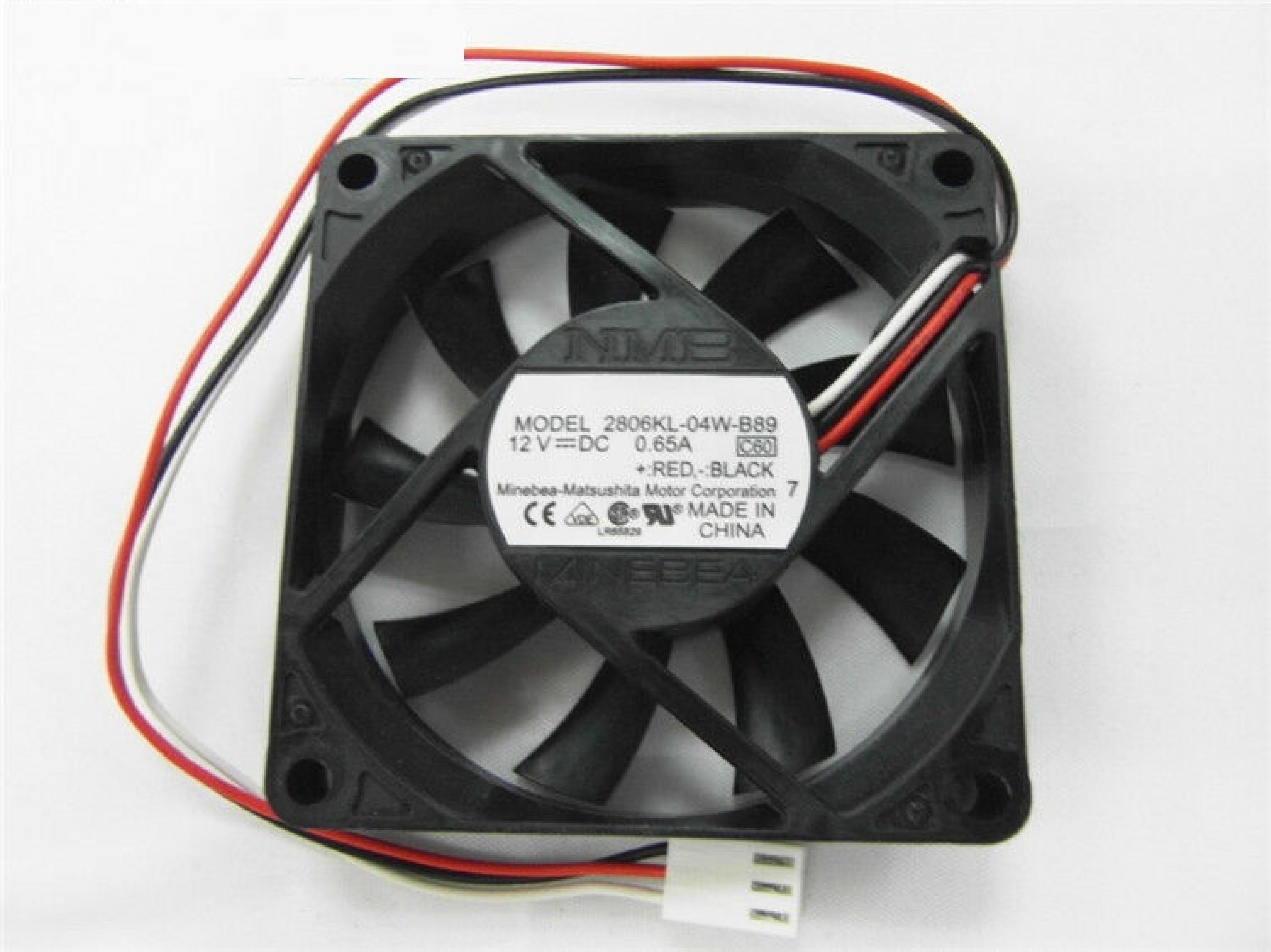 NMB 2806KL-04W-B89 HP 12V DC 0.65A 70X15MM 3-PIN FAN