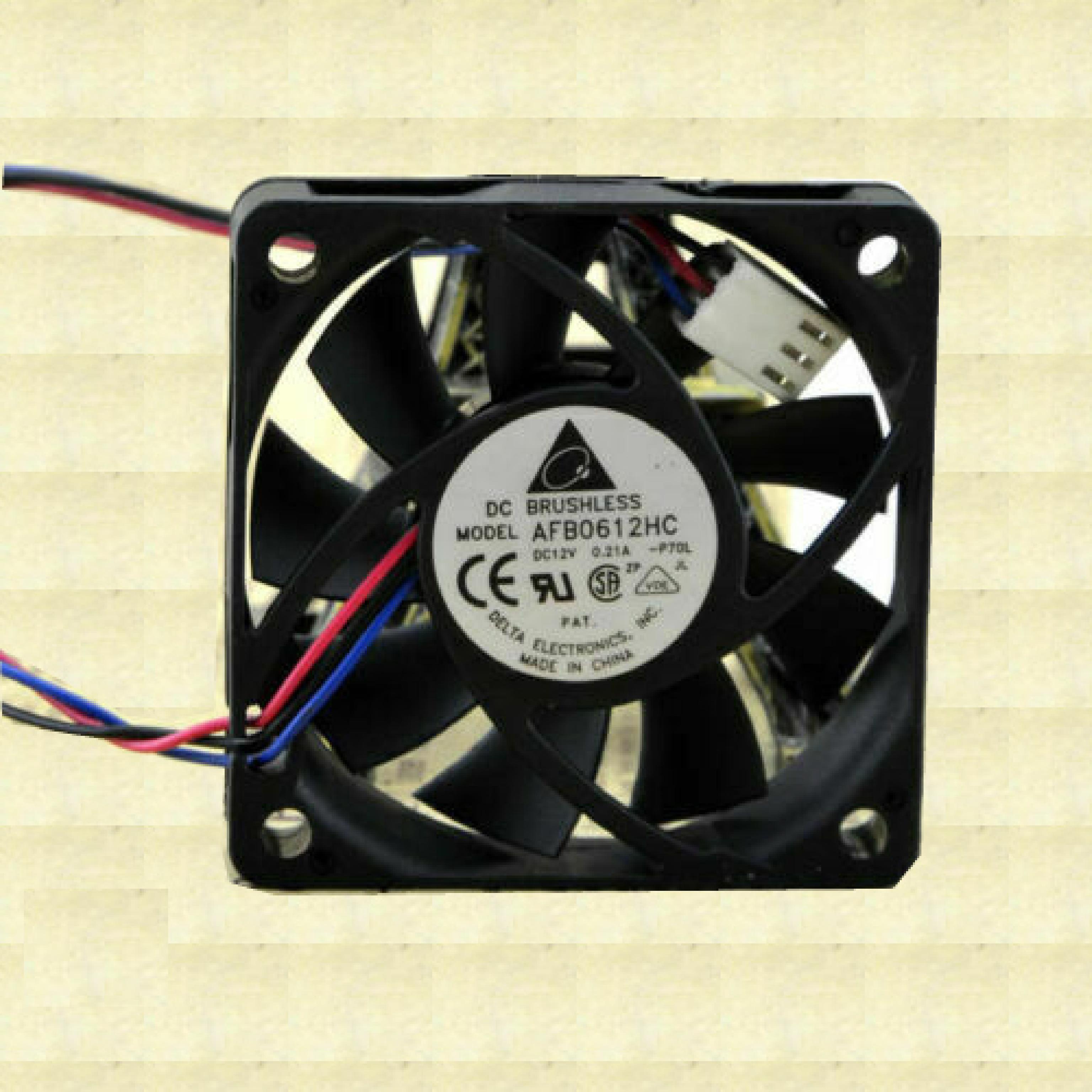 DELTA ELECTRONICS AFB0612HC HP DELTA DC12V 0.21A 3-WIRE 60X13MM FAN