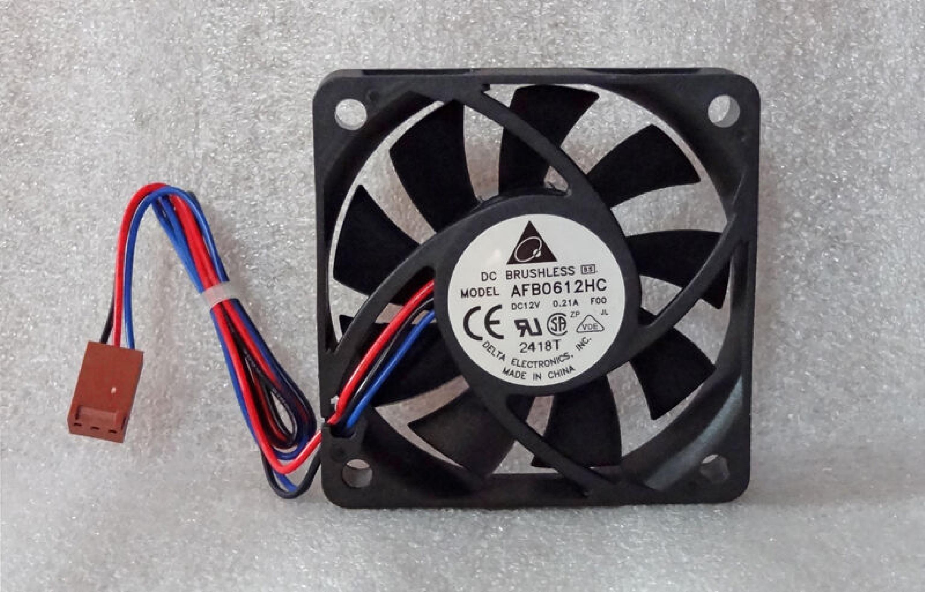 DELTA ELECTRONICS AFB0612HC HP DELTA DC12V 0.21A 3-WIRE 60X13MM FAN