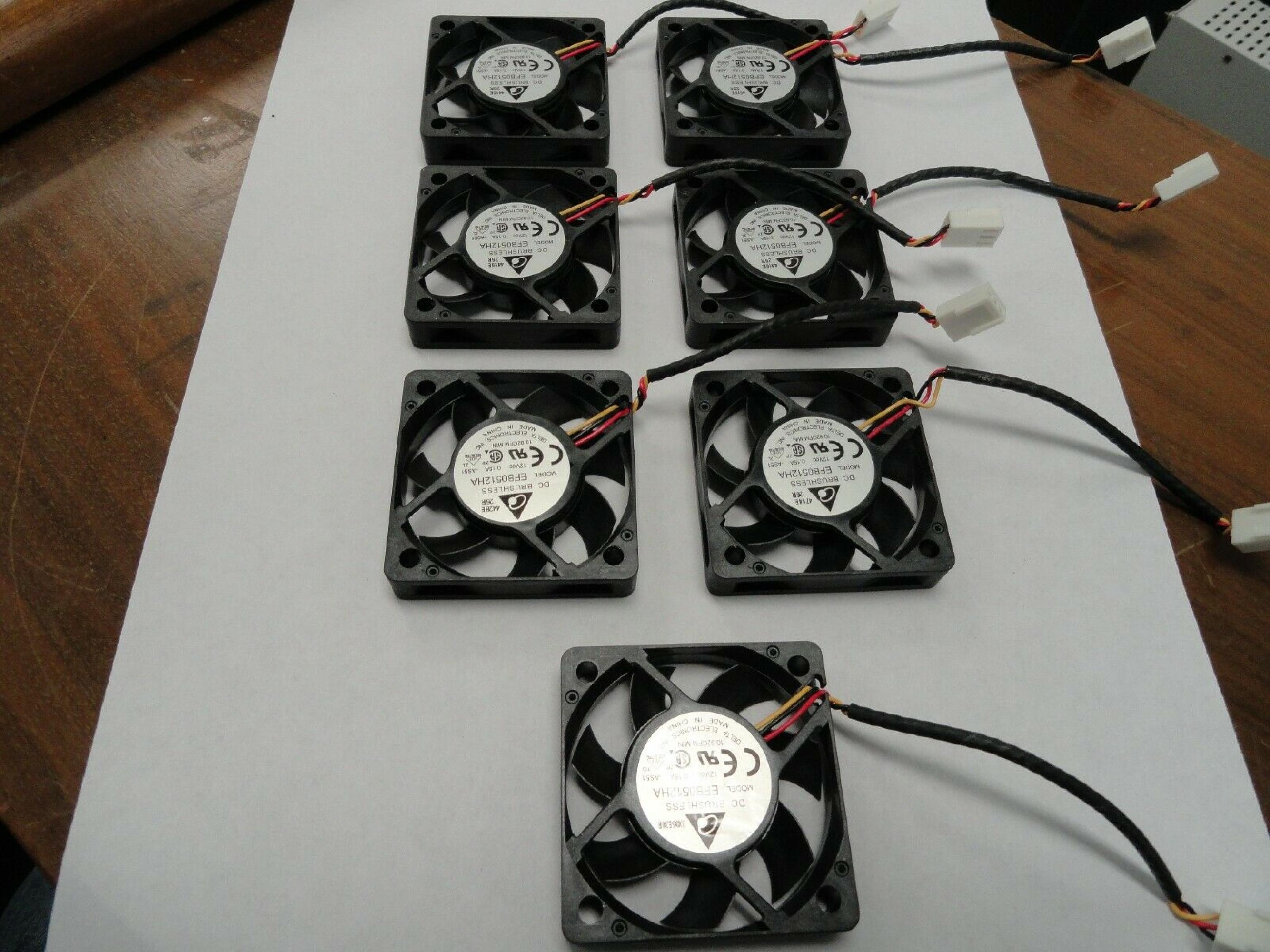 DELTA ELECTRONICS EFB0512HA DELTA 12V DC 0.15A 3-WIRE 3-PIN 50X10MM FAN