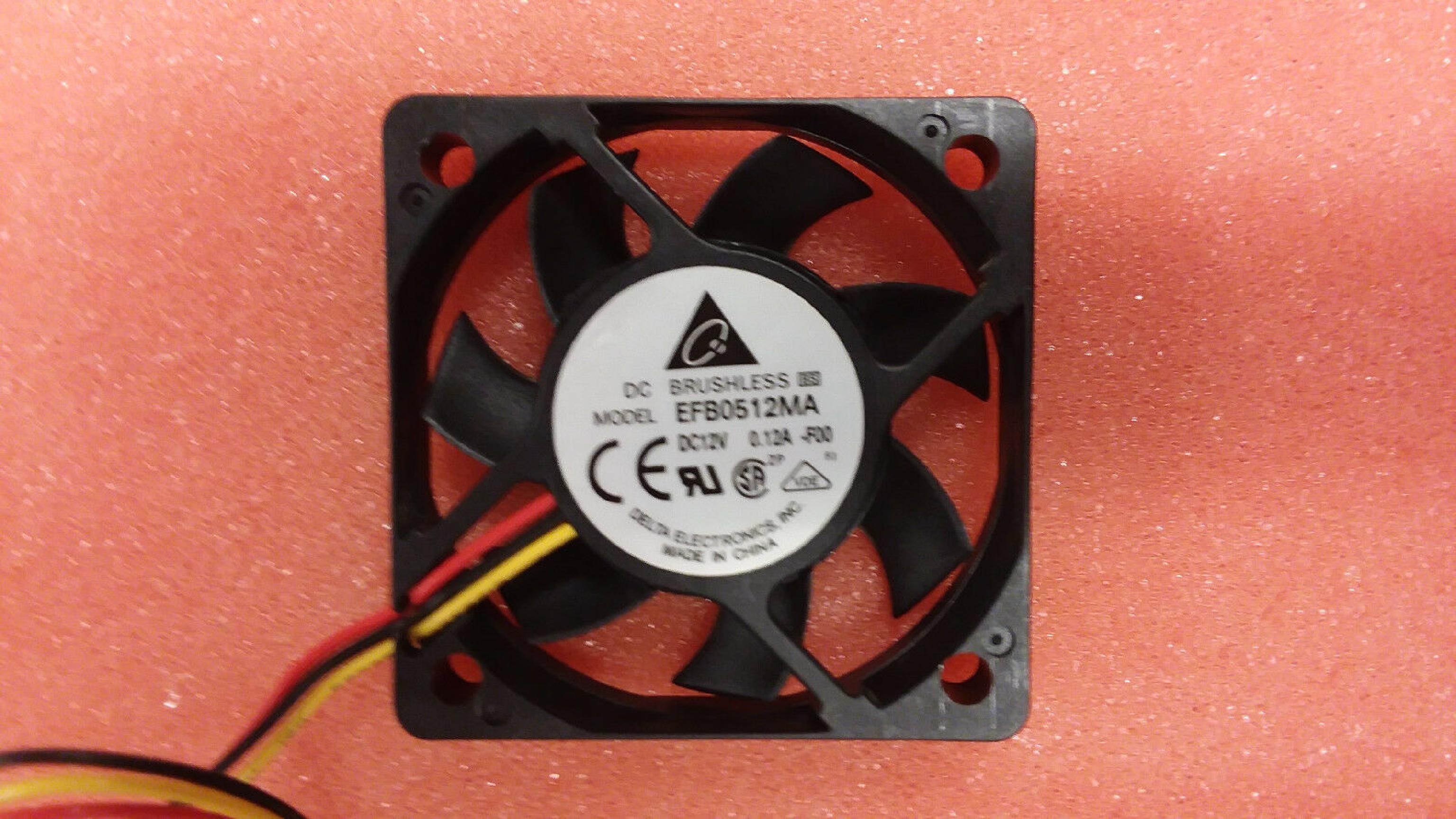 DELTA ELECTRONICS EFB0512MA DELTA 12V DC 0.12A 50X10MM 3-WIRE FAN
