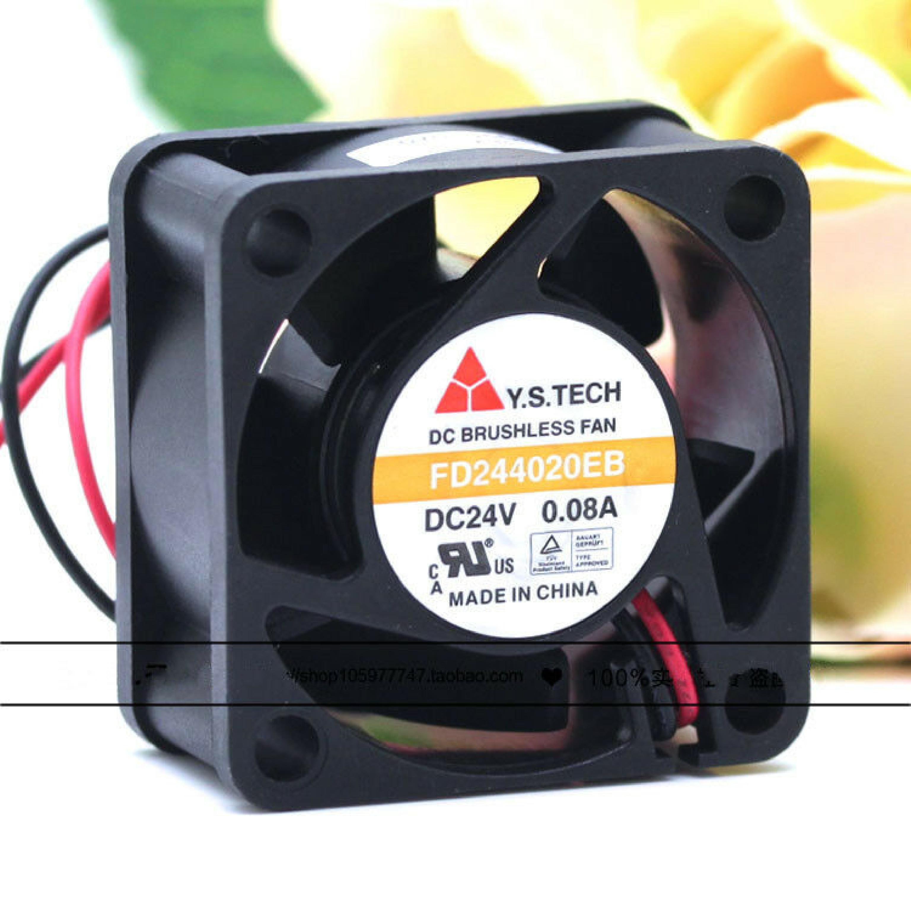 Y.S.TECH FD244020EB 40X40X20MM FAN 24VDC 0.08AMP