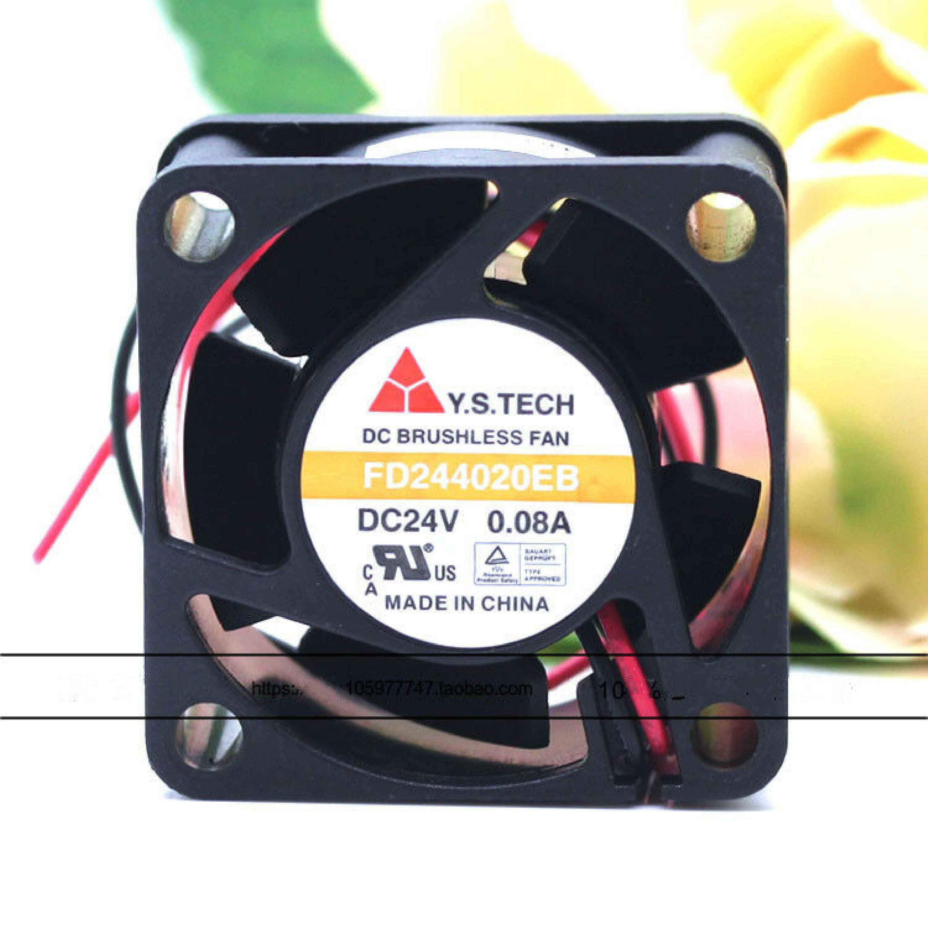 Y.S.TECH FD244020EB 40X40X20MM FAN 24VDC 0.08AMP
