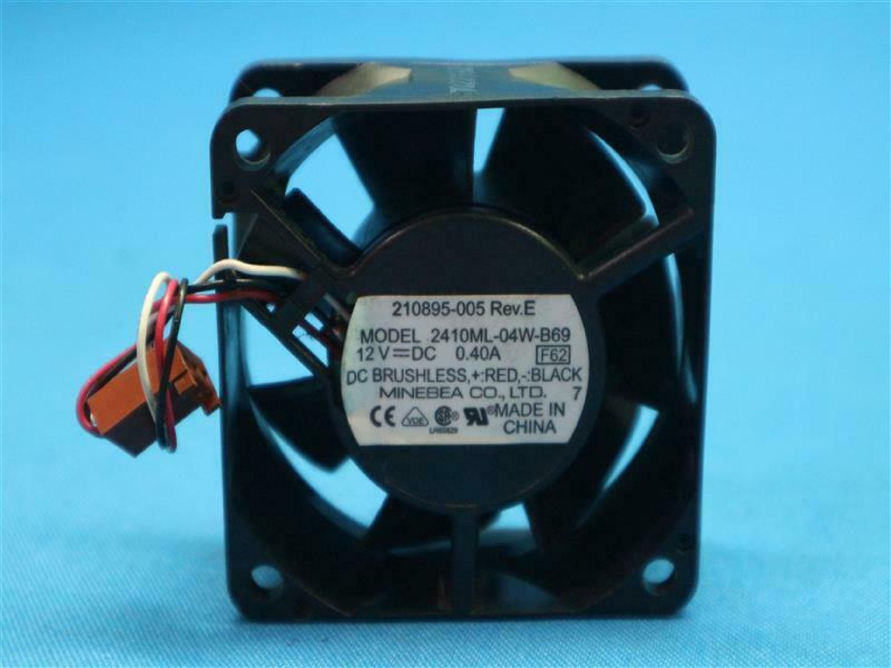 MINEBEA ELECTRONICS LTD 2410ML-04W-B69 12V DC 0.40AMP 3WIRE BRUSHLESS FAN 60X60X25MM