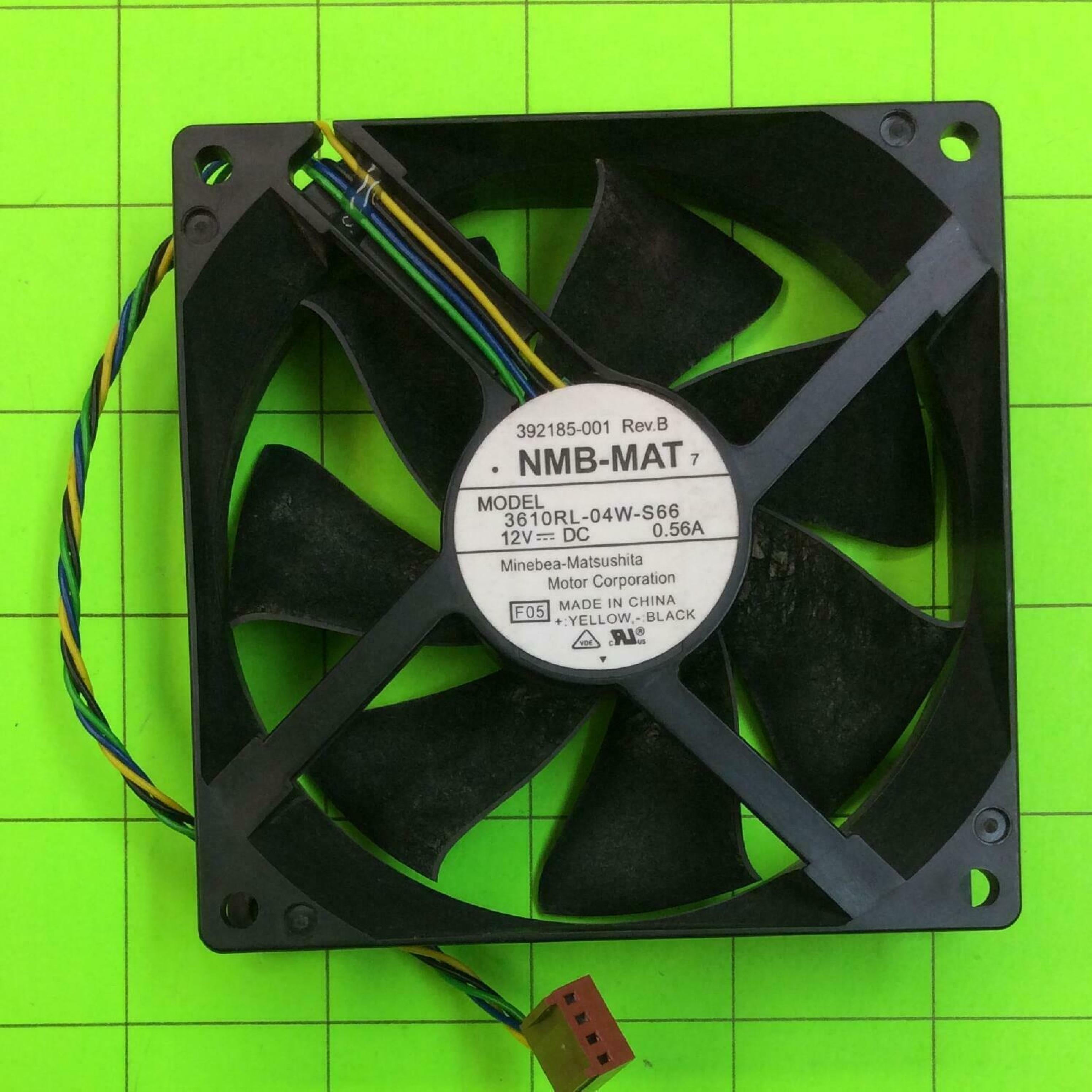 NMB-MAT 3610RL-04W-S66 FAN 12V DC 0.56 AMP 92X92X25MM