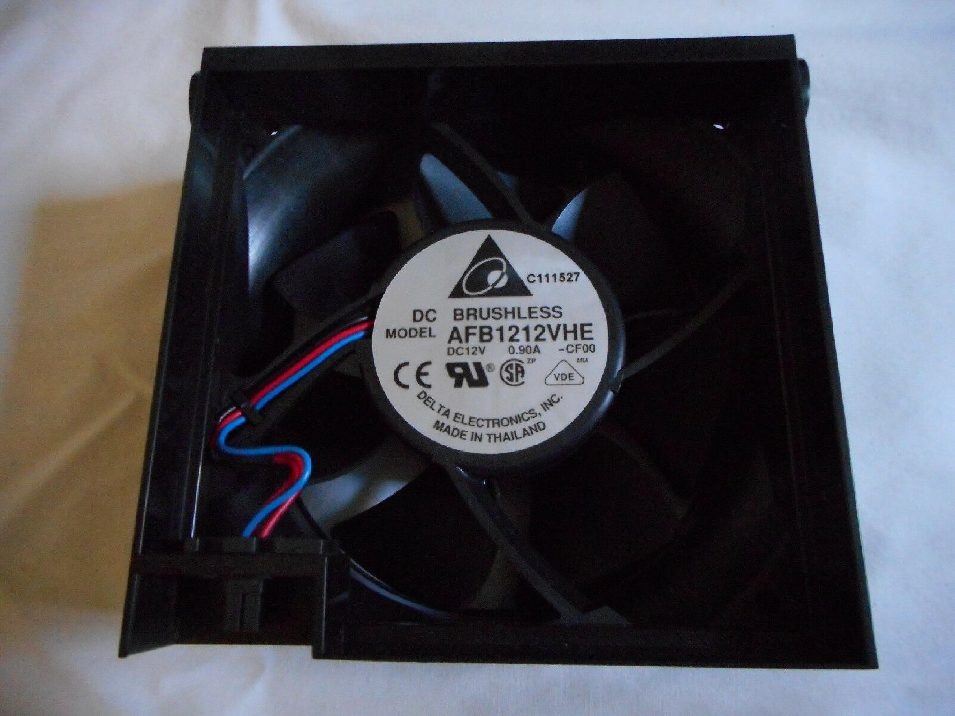 DELTA ELECTRONICS INC AFB1212VHE IBM REAR FAN ASSEMBLY 12V DC 0.90AMP