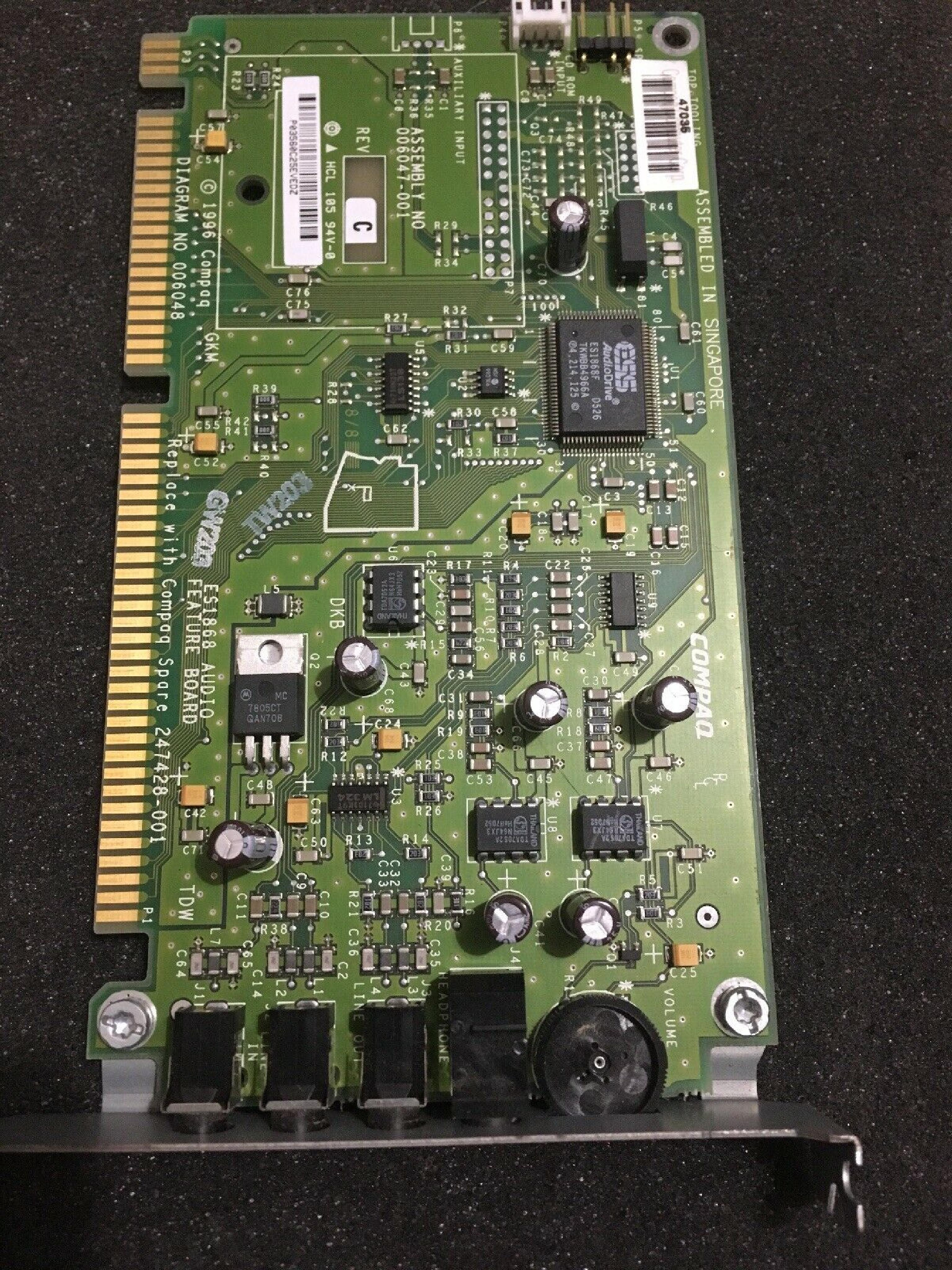 COMPAQ / HEWLETT PACKARD / HP X071 BUSINESS PRO AUDIO BOARD