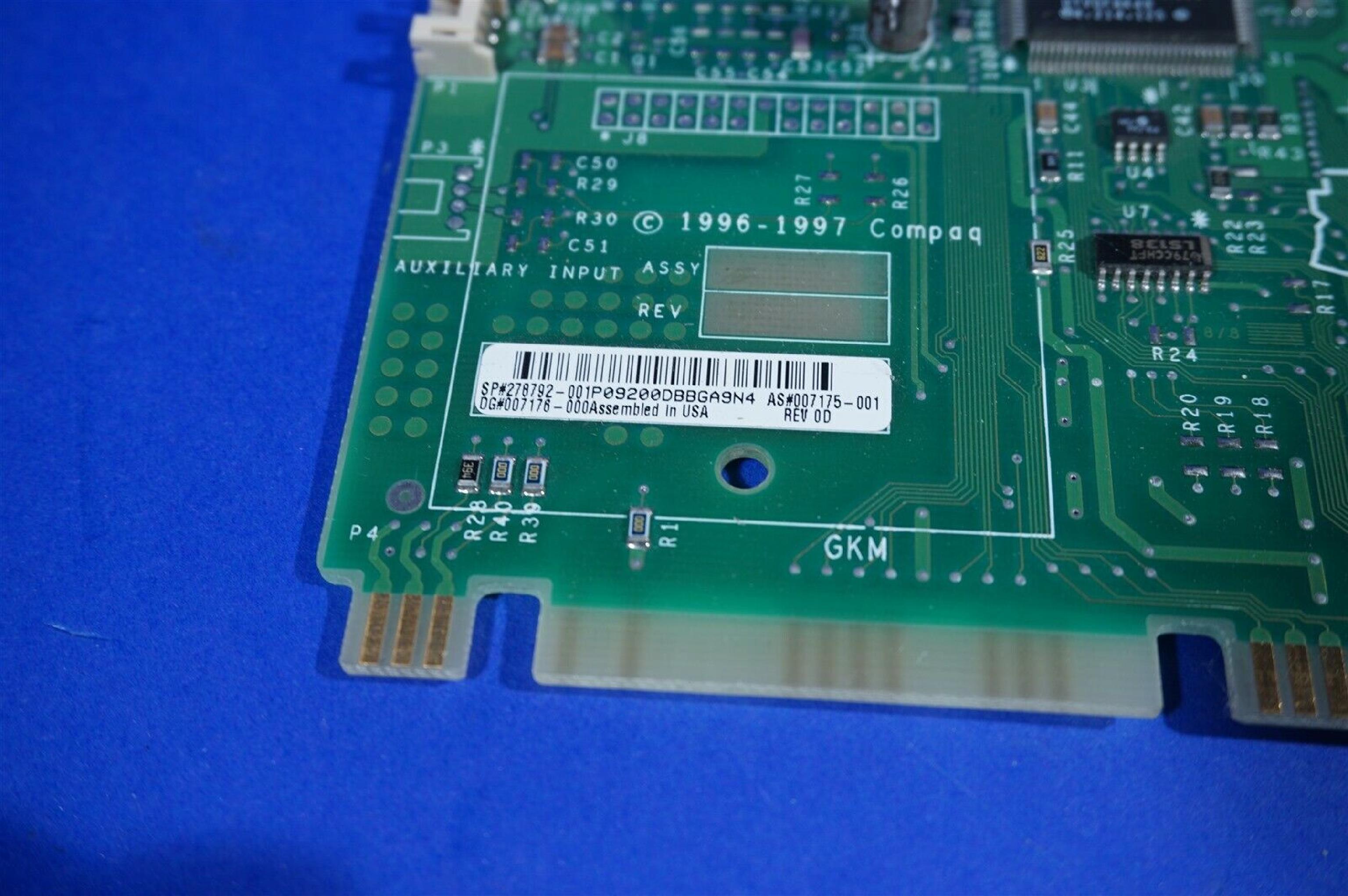 COMPAQ / HEWLETT PACKARD / HP X071 BUSINESS PRO AUDIO BOARD