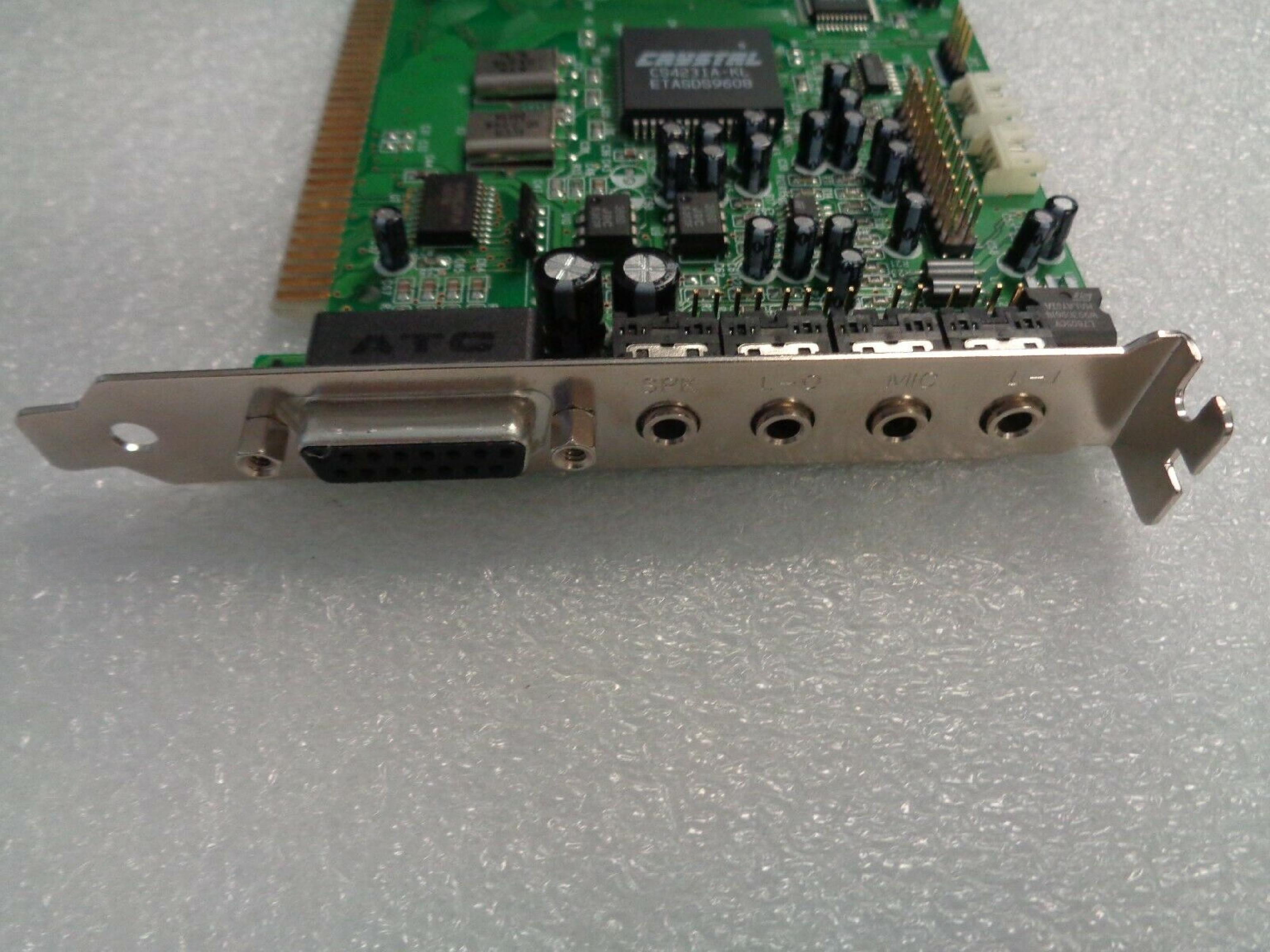 MOTOROLA / CRYSTAL / COMPU MEDIA CS4231A-KL 3D STEREO ISA SOUND CARD SRS TECHNOLOGY CHIP SOUND/GAME