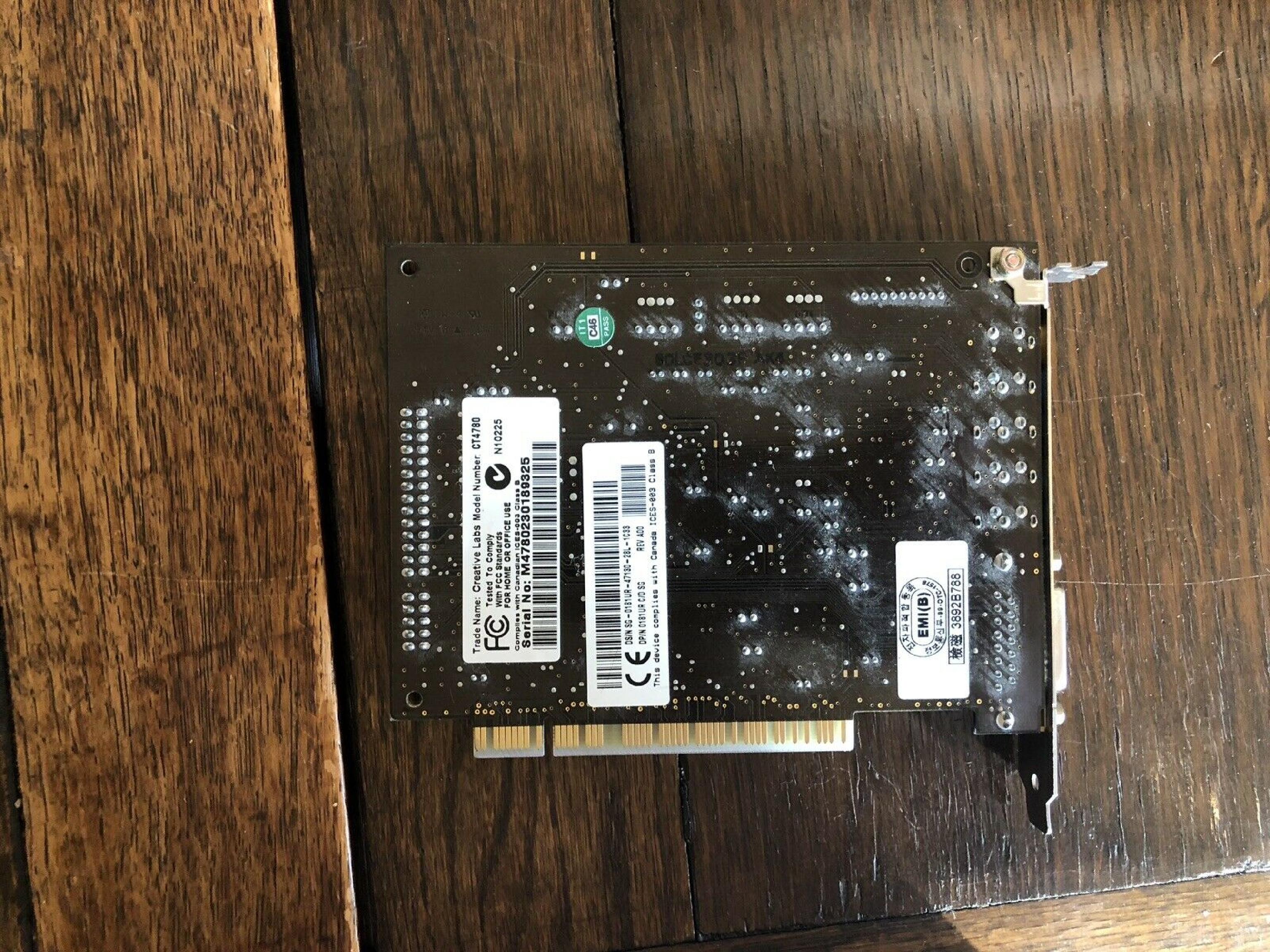 CREATIVE LABS 0181UR SOUND BLASTER LIVE PCI 5.1 AUDIO SOUND CARD