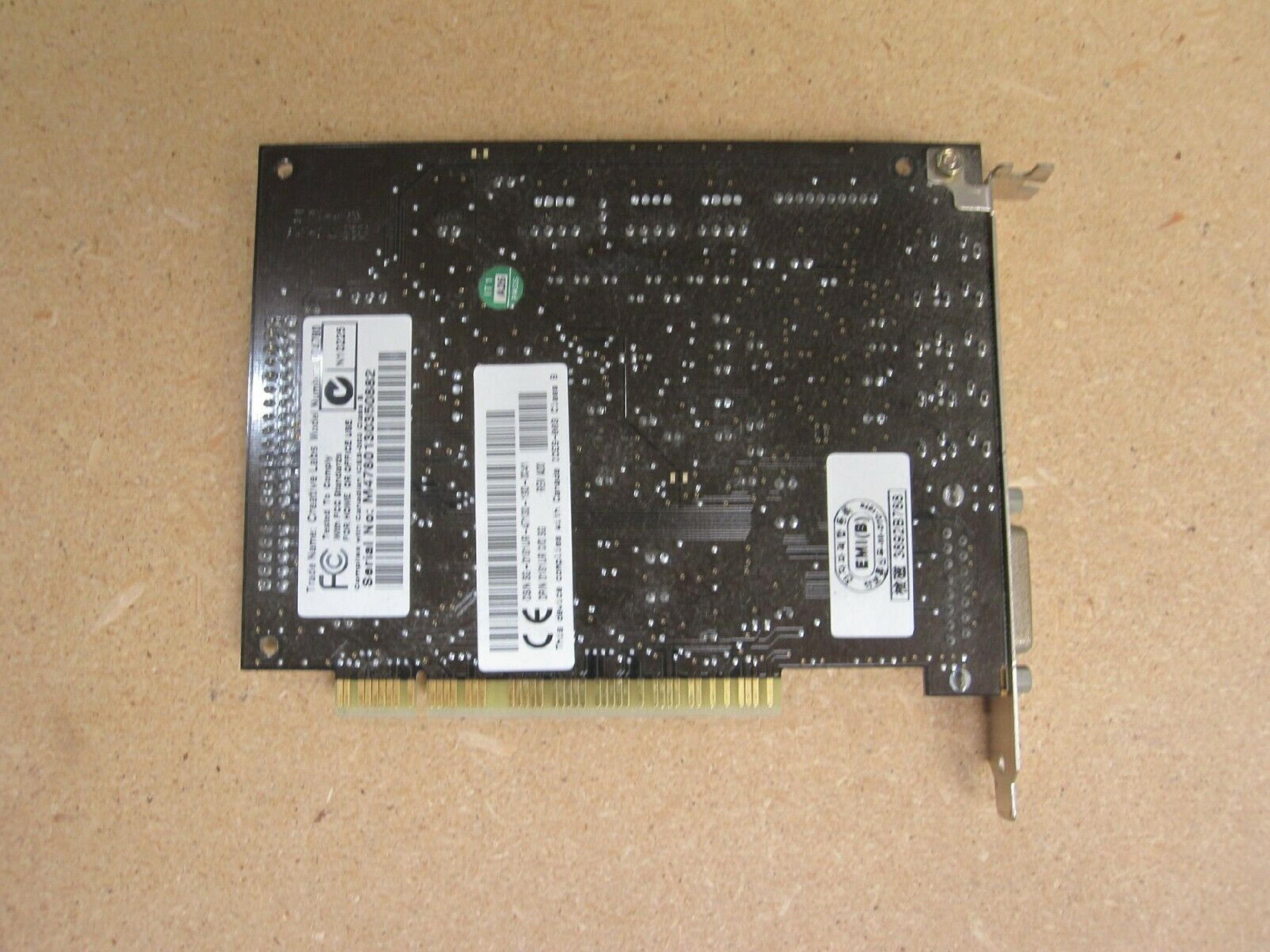 CREATIVE LABS 0181UR SOUND BLASTER LIVE PCI 5.1 AUDIO SOUND CARD