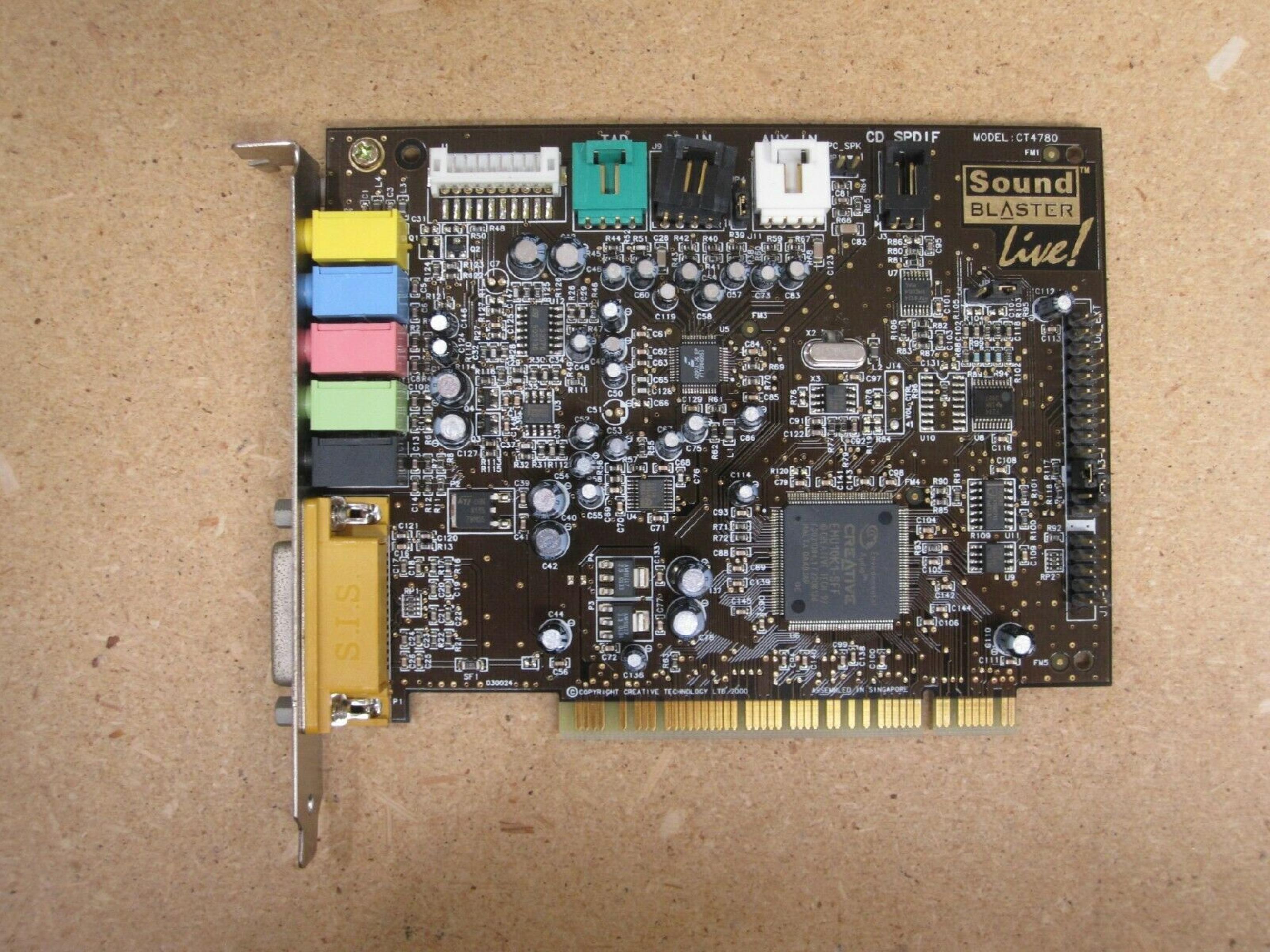 CREATIVE LABS 0181UR SOUND BLASTER LIVE PCI 5.1 AUDIO SOUND CARD