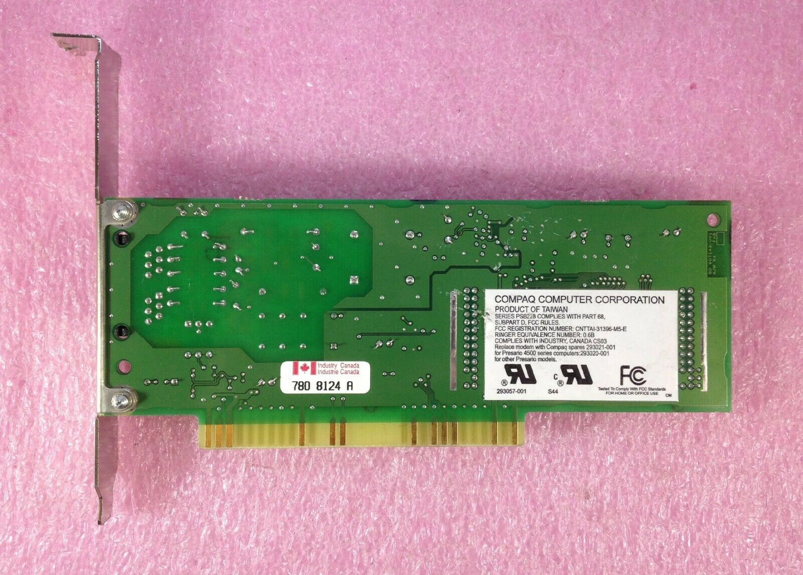 COMPAQ / HEWLETT PACKARD / HP 293021-001 SPS-MDM/33.6/56K/DATA/FAX