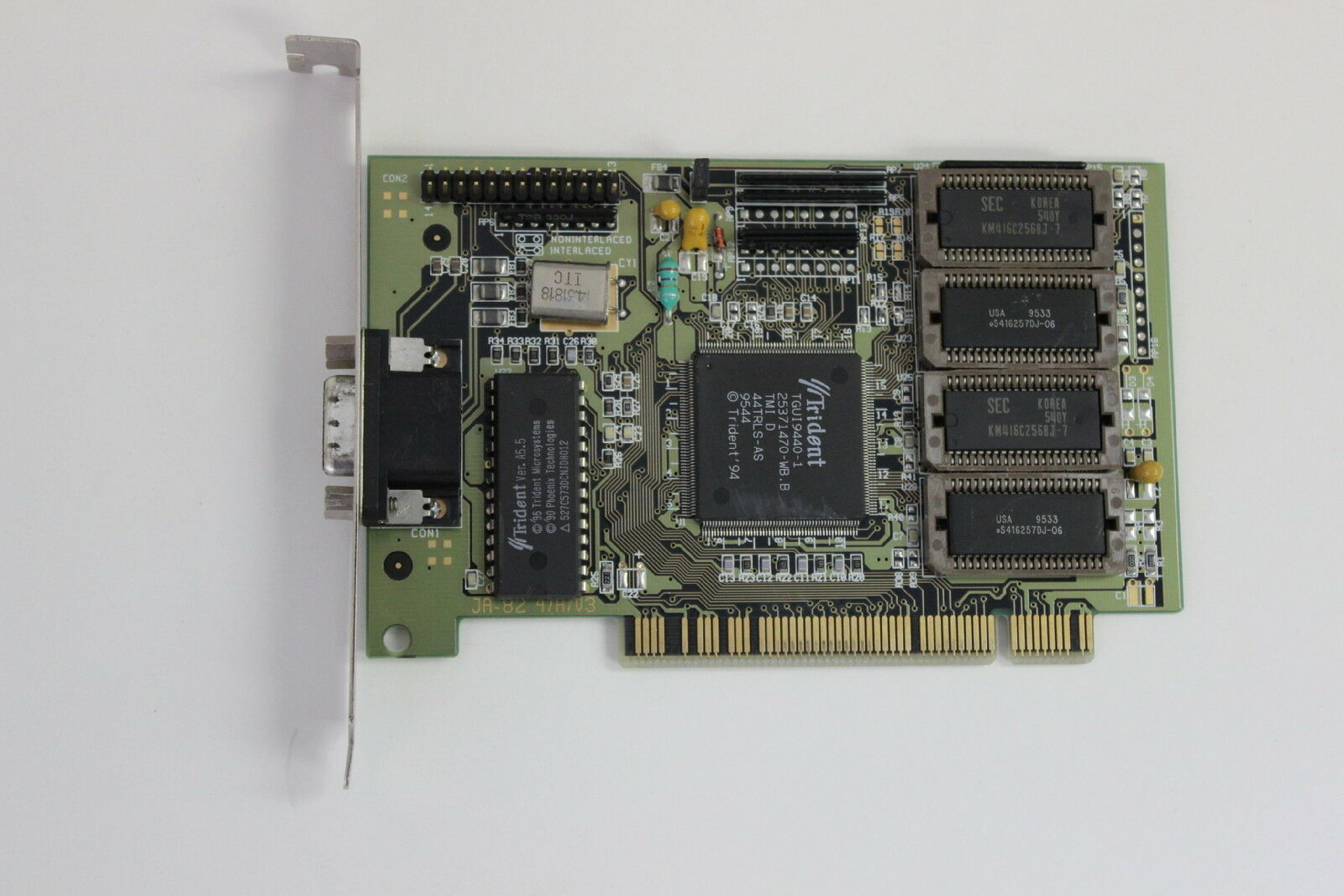 TRIDENT MICROSYSTEMS JA-82 ML-E BOARD VIEDO CARD