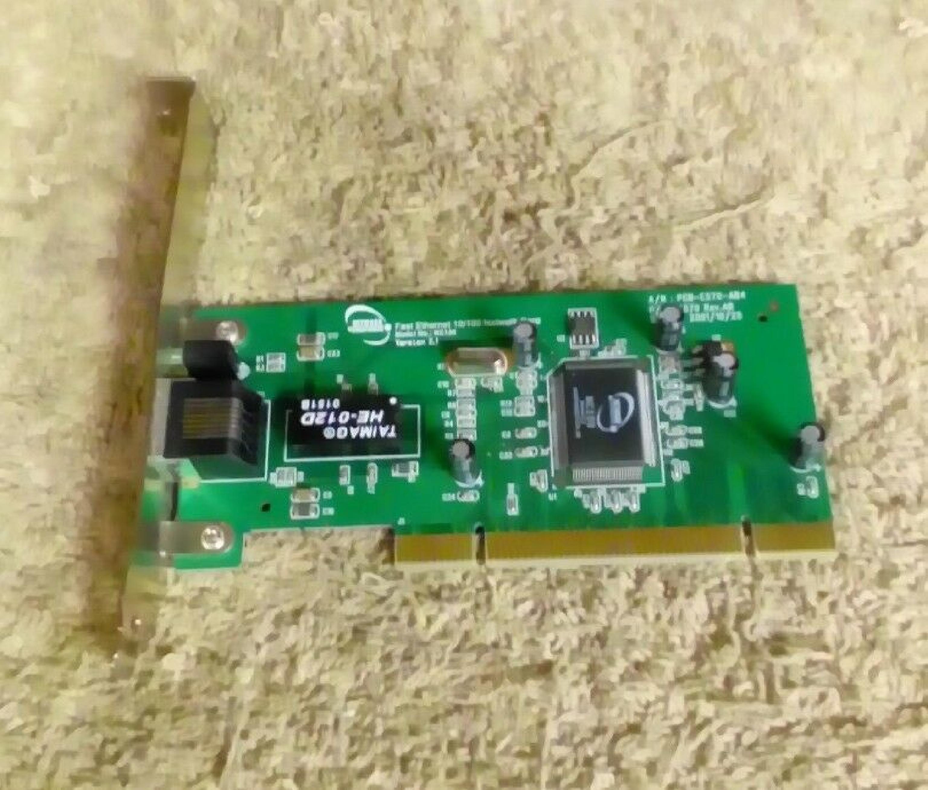 NETWORK EVERYWHERE PCB-E570-AB4 FAST ETHERNET 10/100 NETWORK CARD