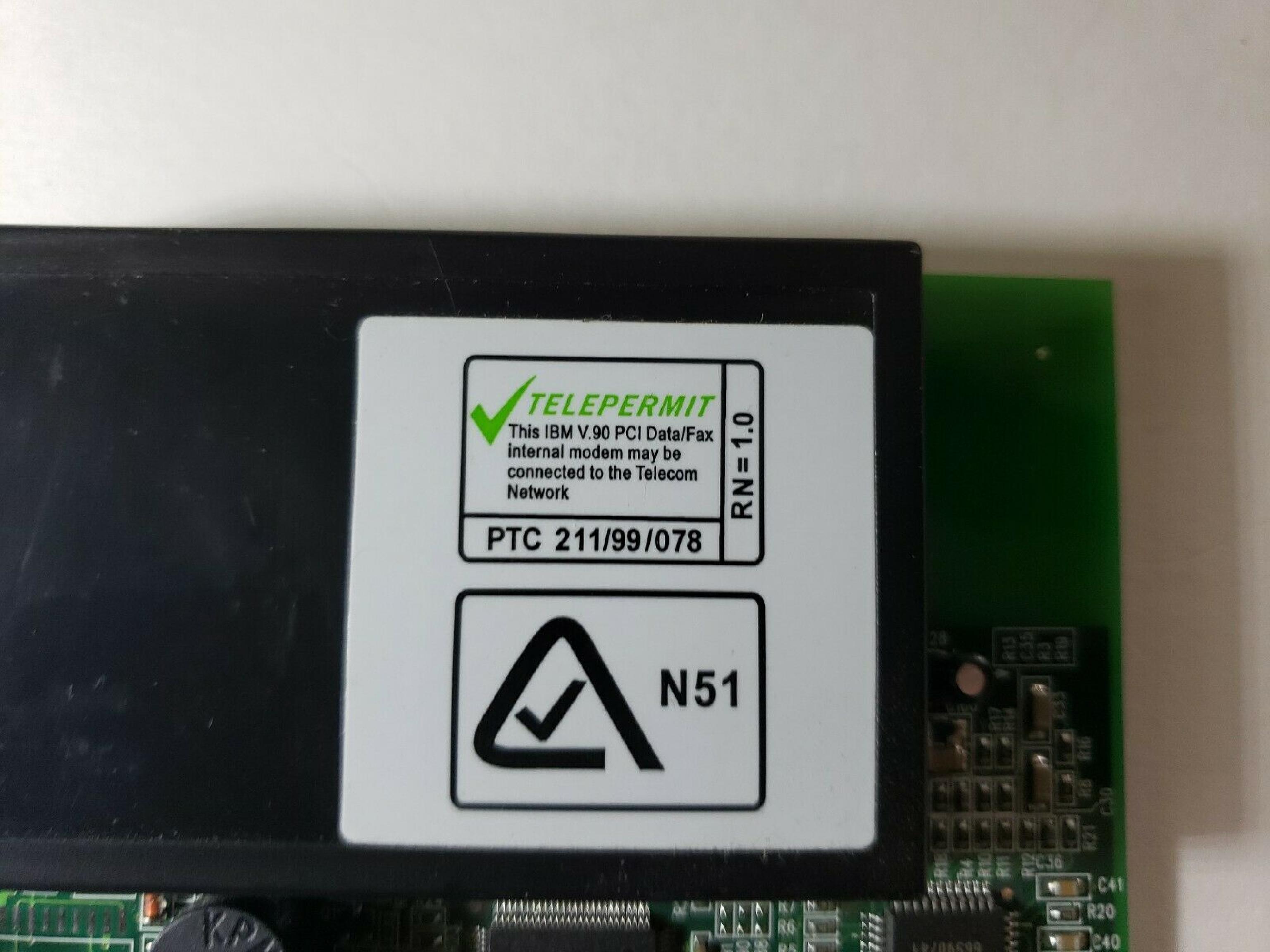 IBM 33L4582 56K V.90 PCI DATA FAX MODEM