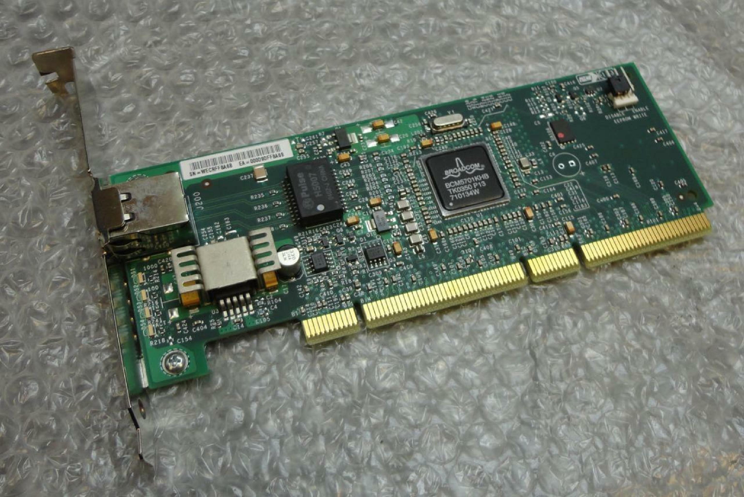 COMPAQ / HEWLETT PACKARD / HP / BROADCOM NNB115 PCI-X 10/100/1000-TX UTP GIGABIT NETWORK BOARD NIC CARD NC7770