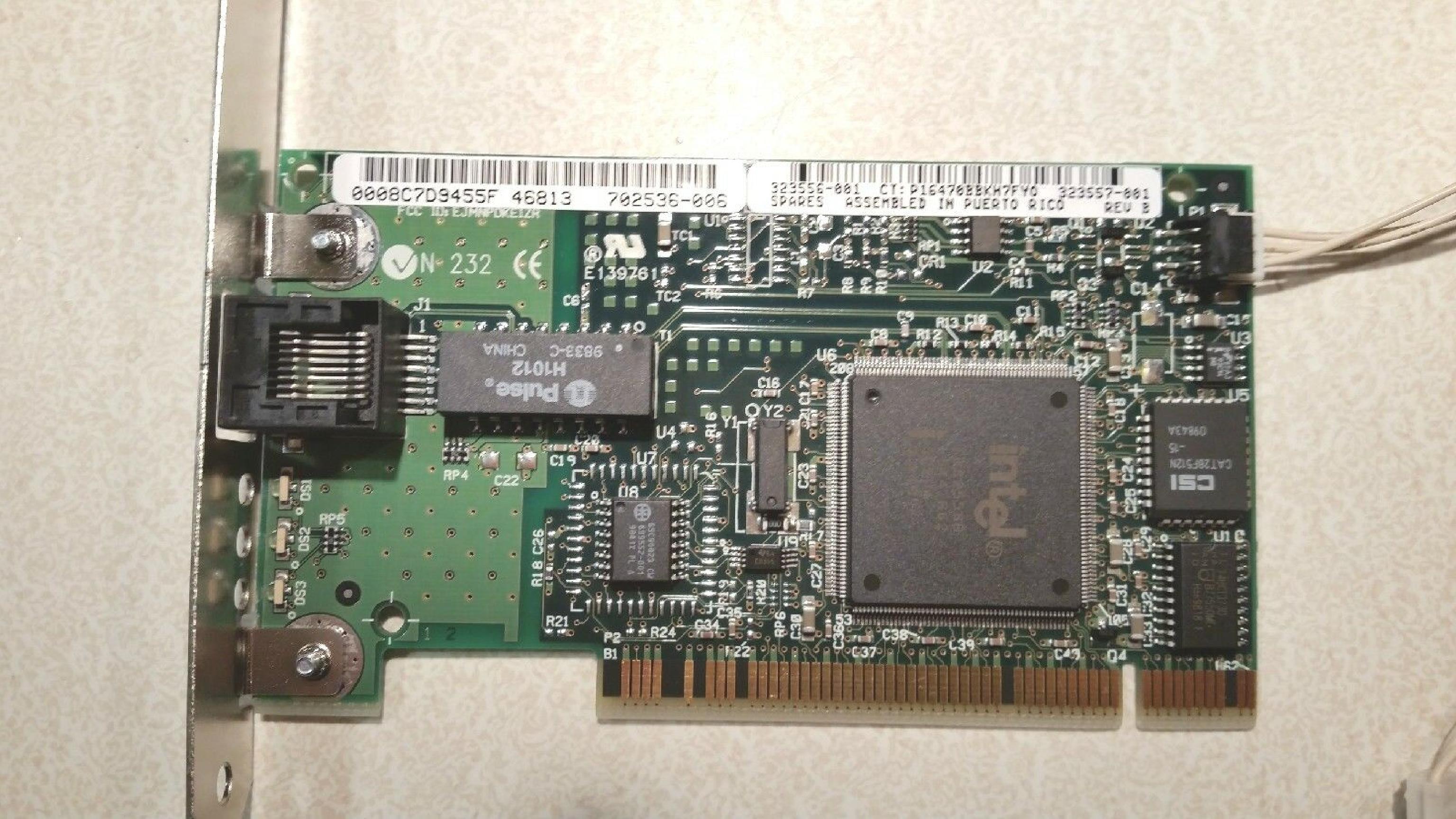 COMPAQ / HEWLETT PACKARD / HP 323557-001 PCI NETWORK INTERFACE CARD