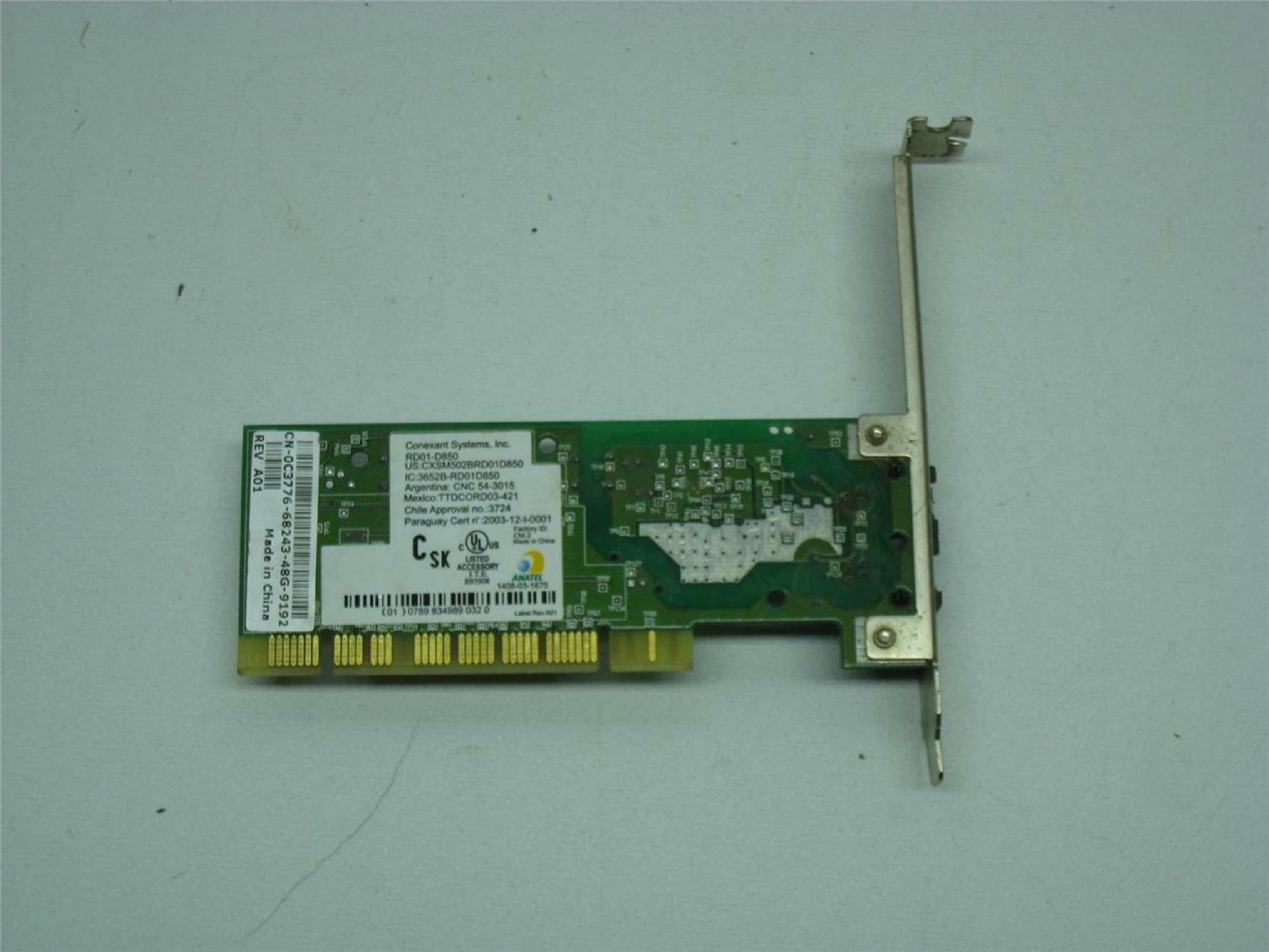 CONEXANT 3000-015132 INTERNAL 56K V.92 PCI DATA/FAX MODEM