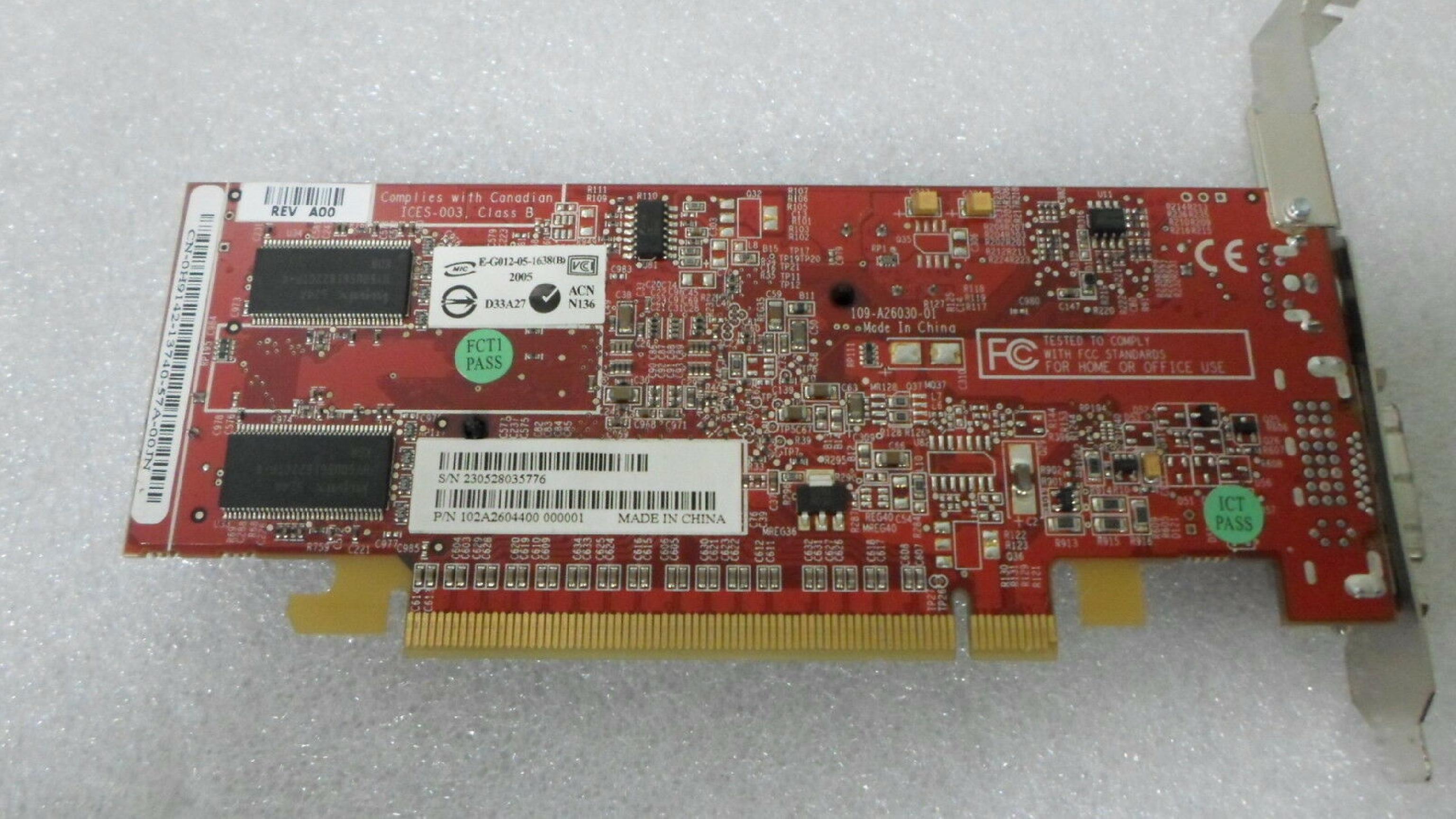 ATI 0H9142 RADEON X600 LOW PROFILE SFF DVI PCI EXPRESS VIDEO CARD 128MB