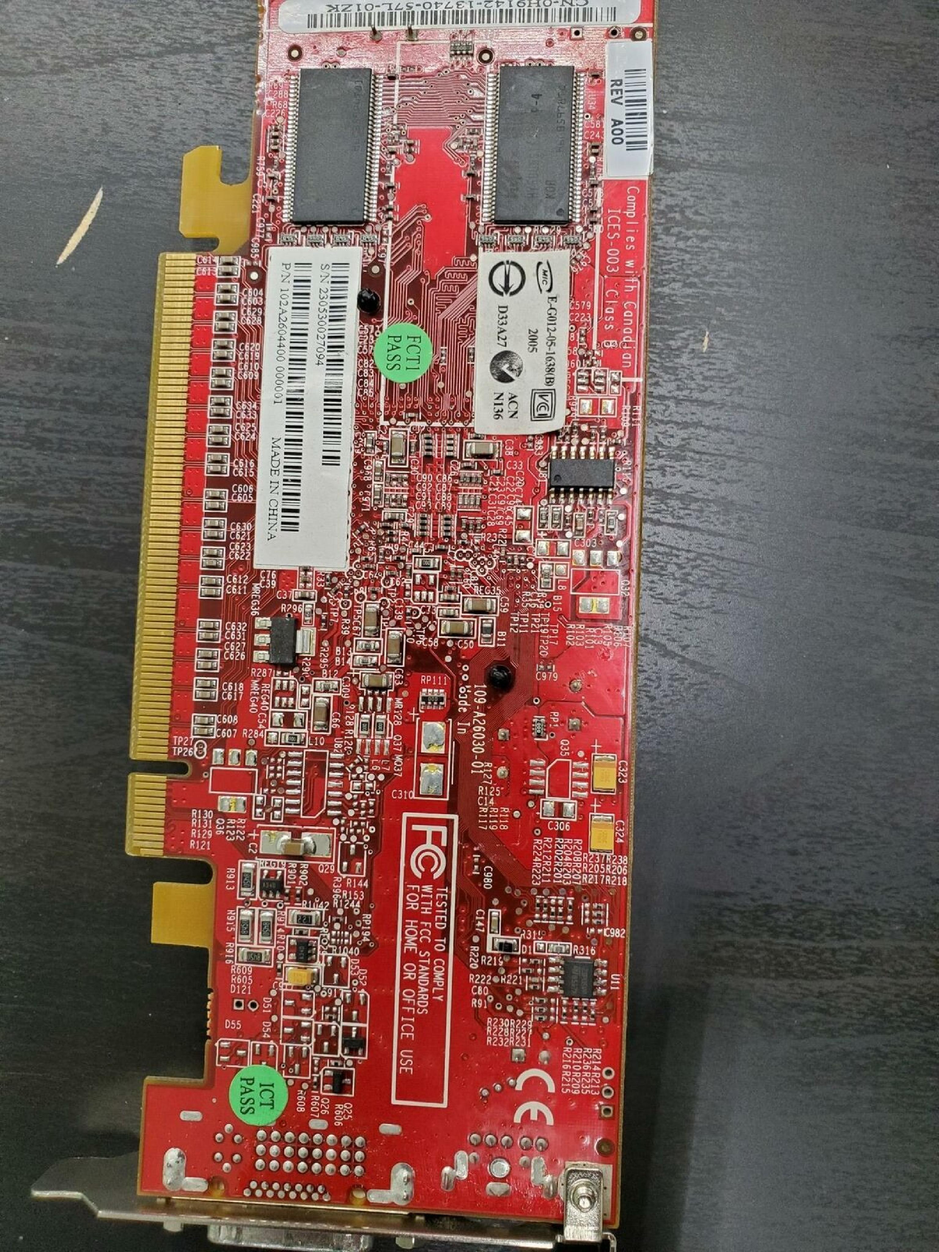 ATI 0H9142 RADEON X600 LOW PROFILE SFF DVI PCI EXPRESS VIDEO CARD 128MB