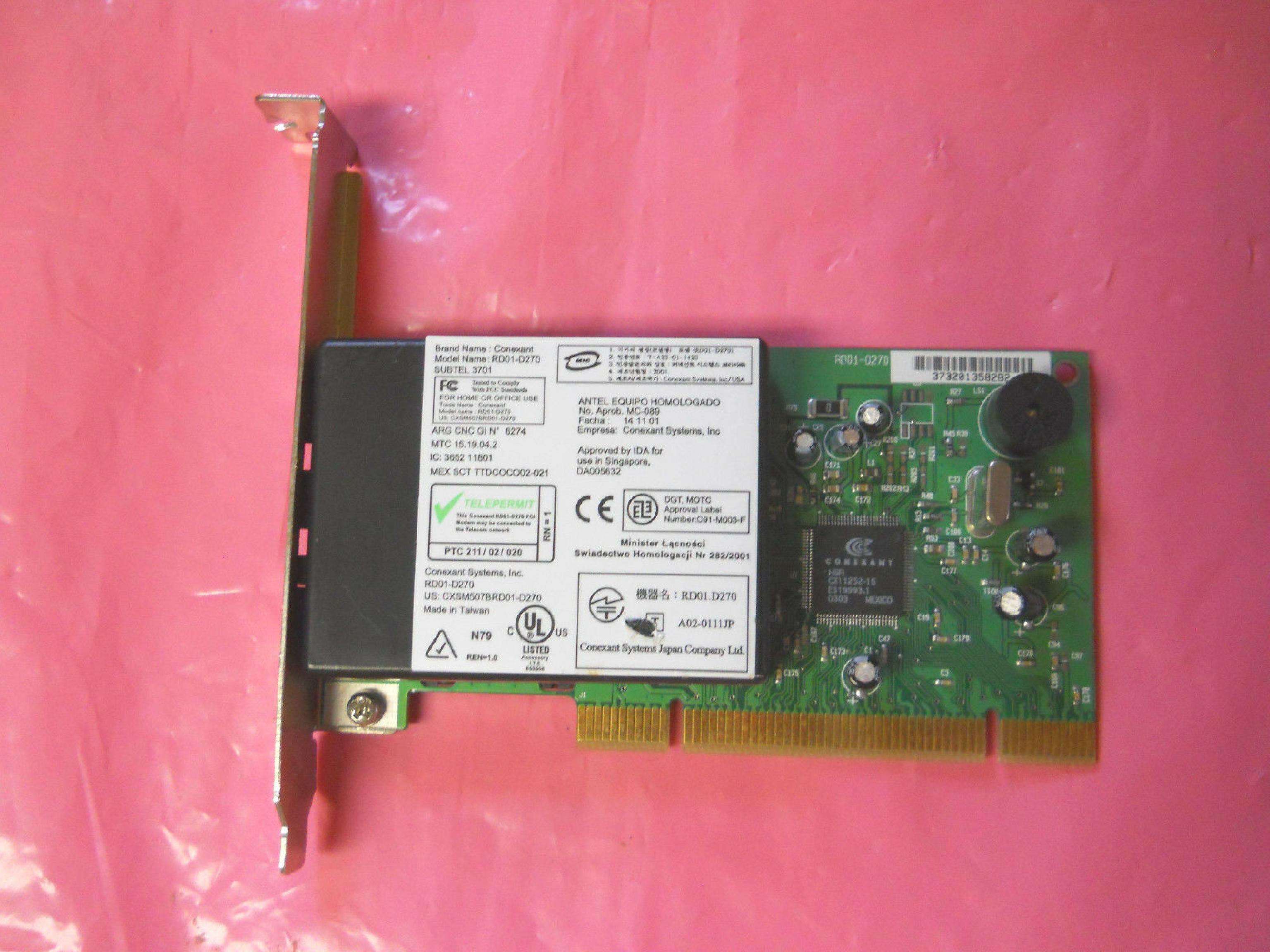 CONEXANT 22P7943 56K V.92 PCI FAX MODEM