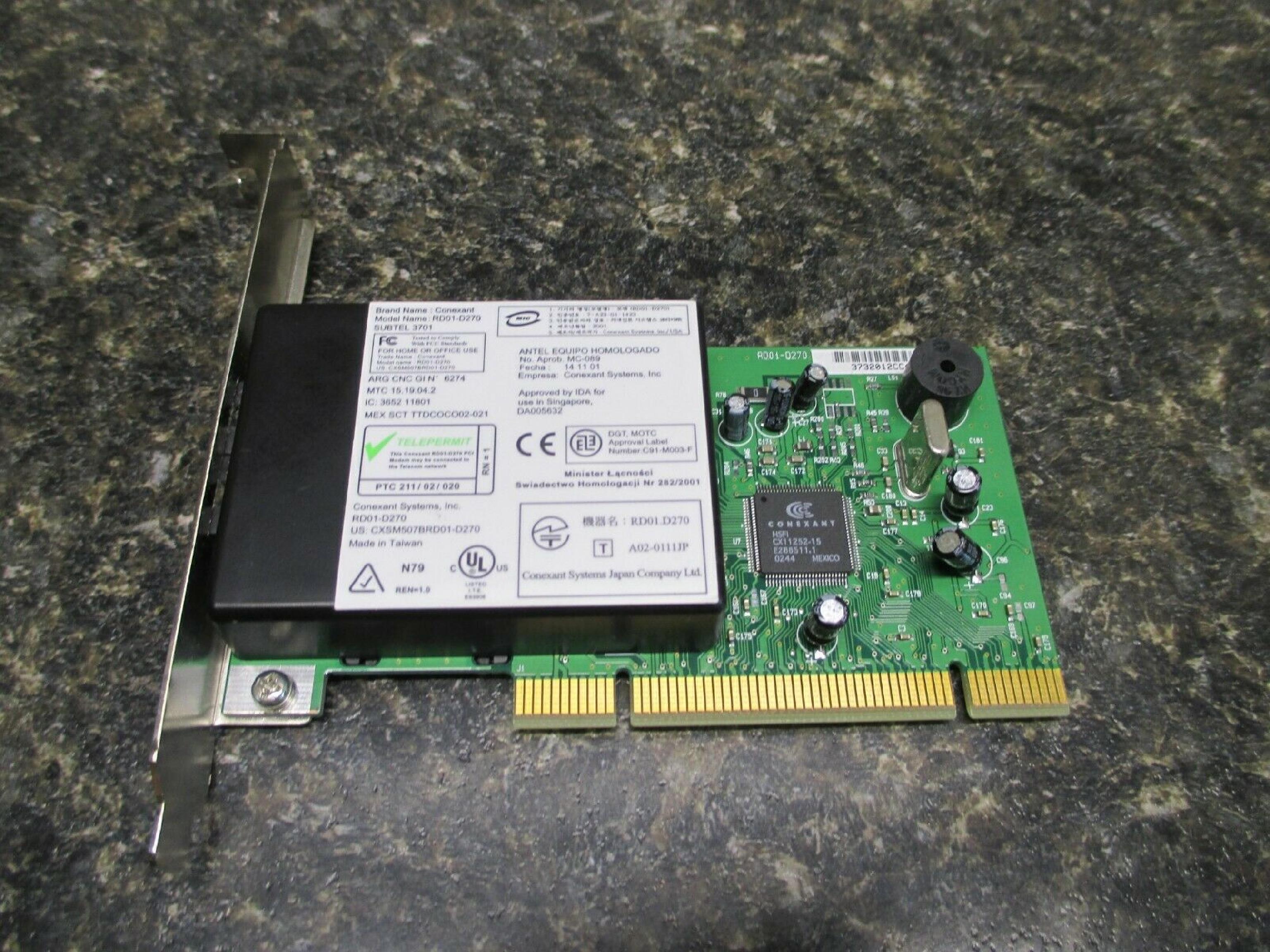 CONEXANT 22P7943 56K V.92 PCI FAX MODEM