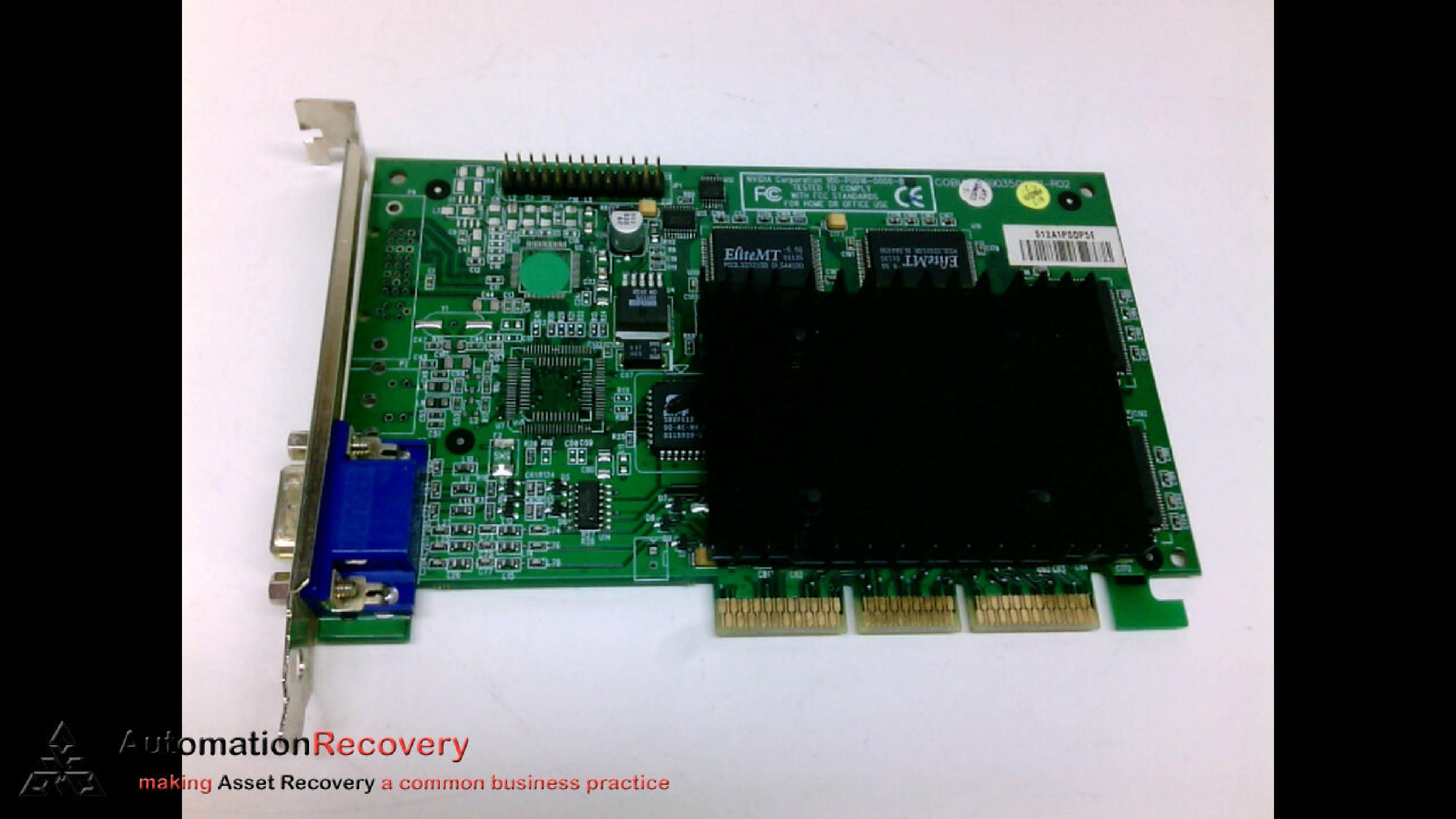 NVIDIA 180-P0016-0000-B01 RIVA TNT2 16 MB AGP VIDEO CARD