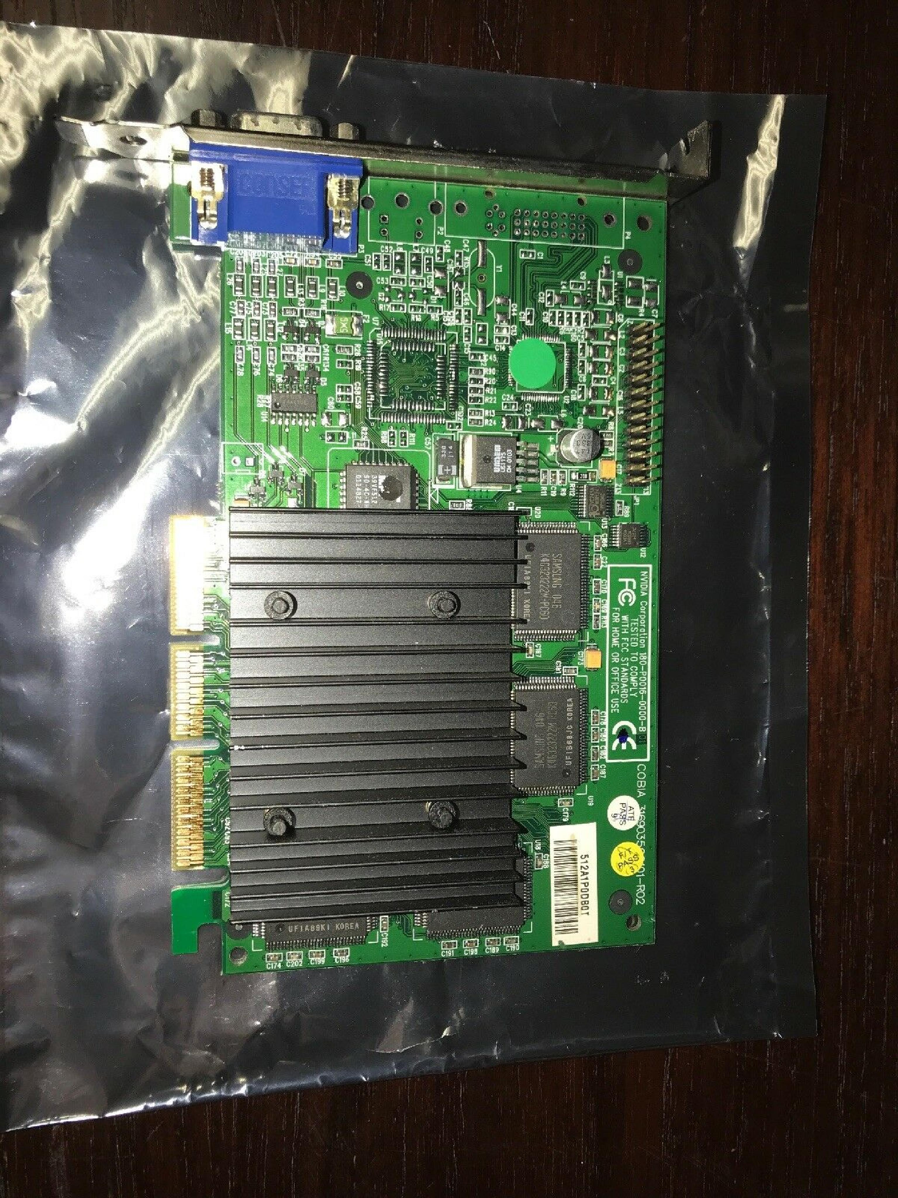 NVIDIA 180-P0016-0000-B01 RIVA TNT2 16 MB AGP VIDEO CARD