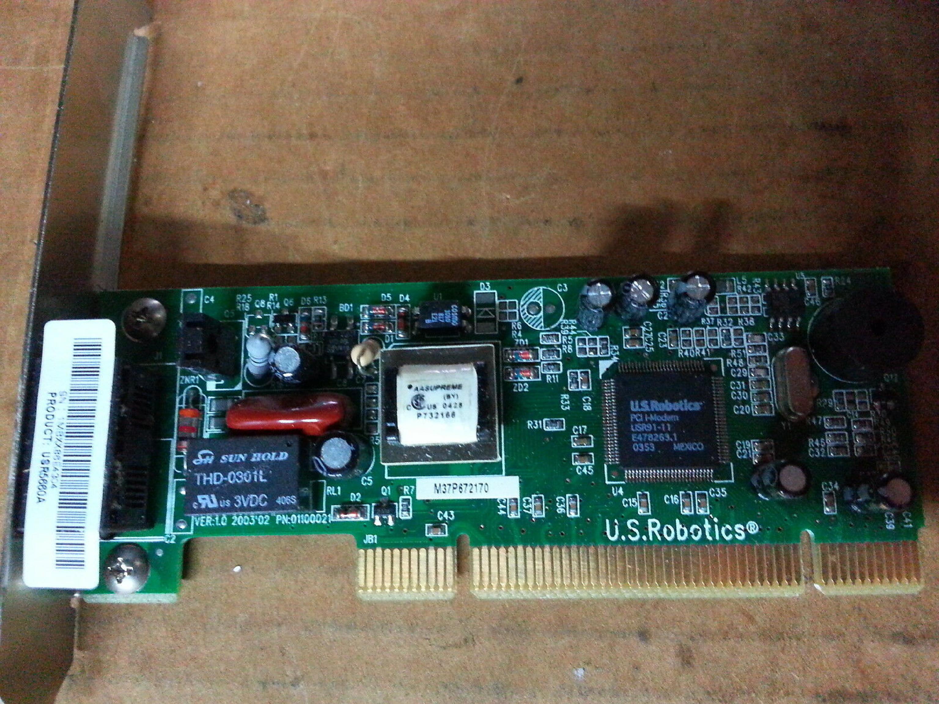 US ROBOTICS / USR USR5660A US ROBOTICS 56K FAXMODEM - FAX / MODEM