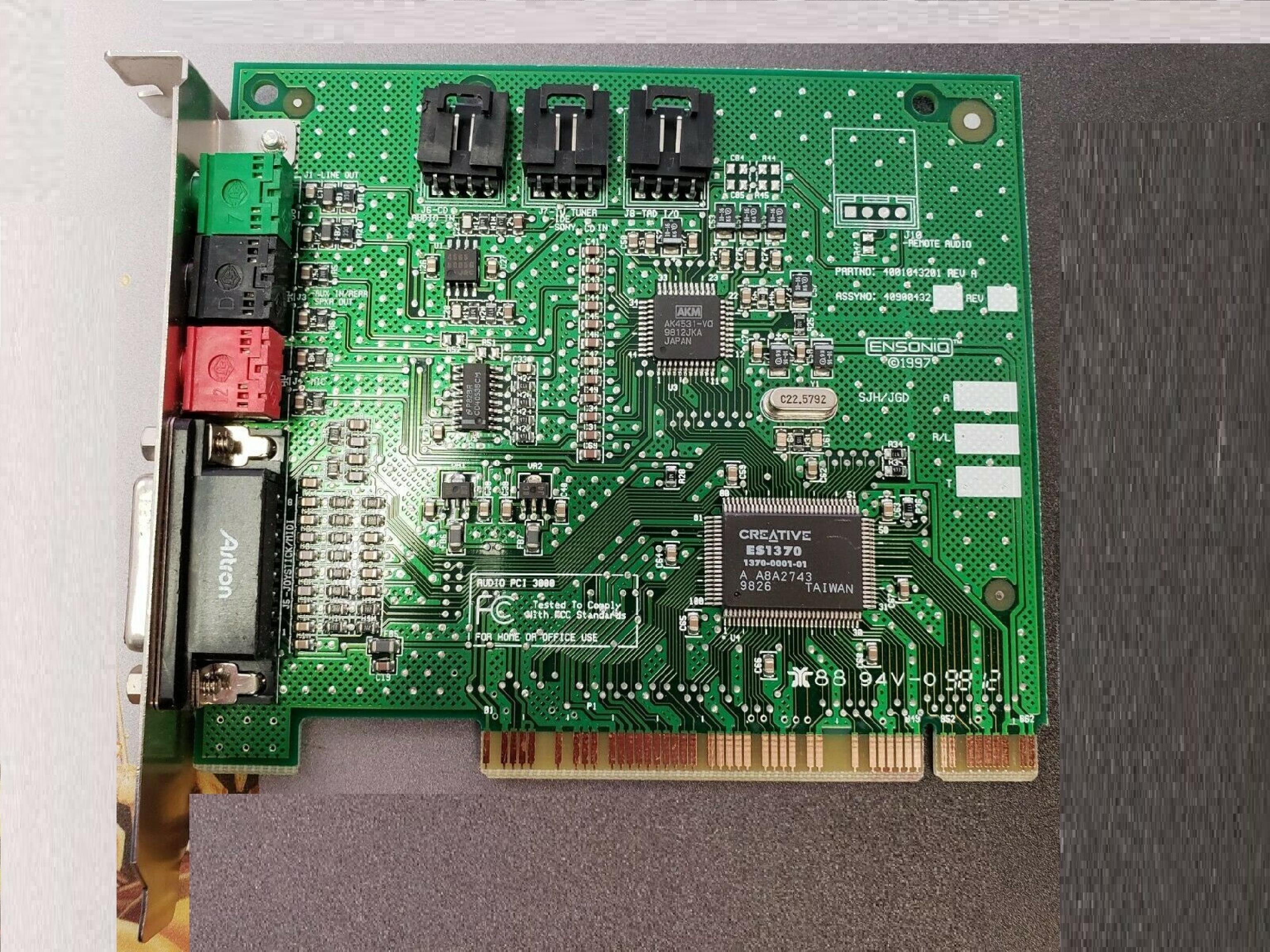 ENSONIQ PCI 3000 AUDIO PCI 3000 CARD