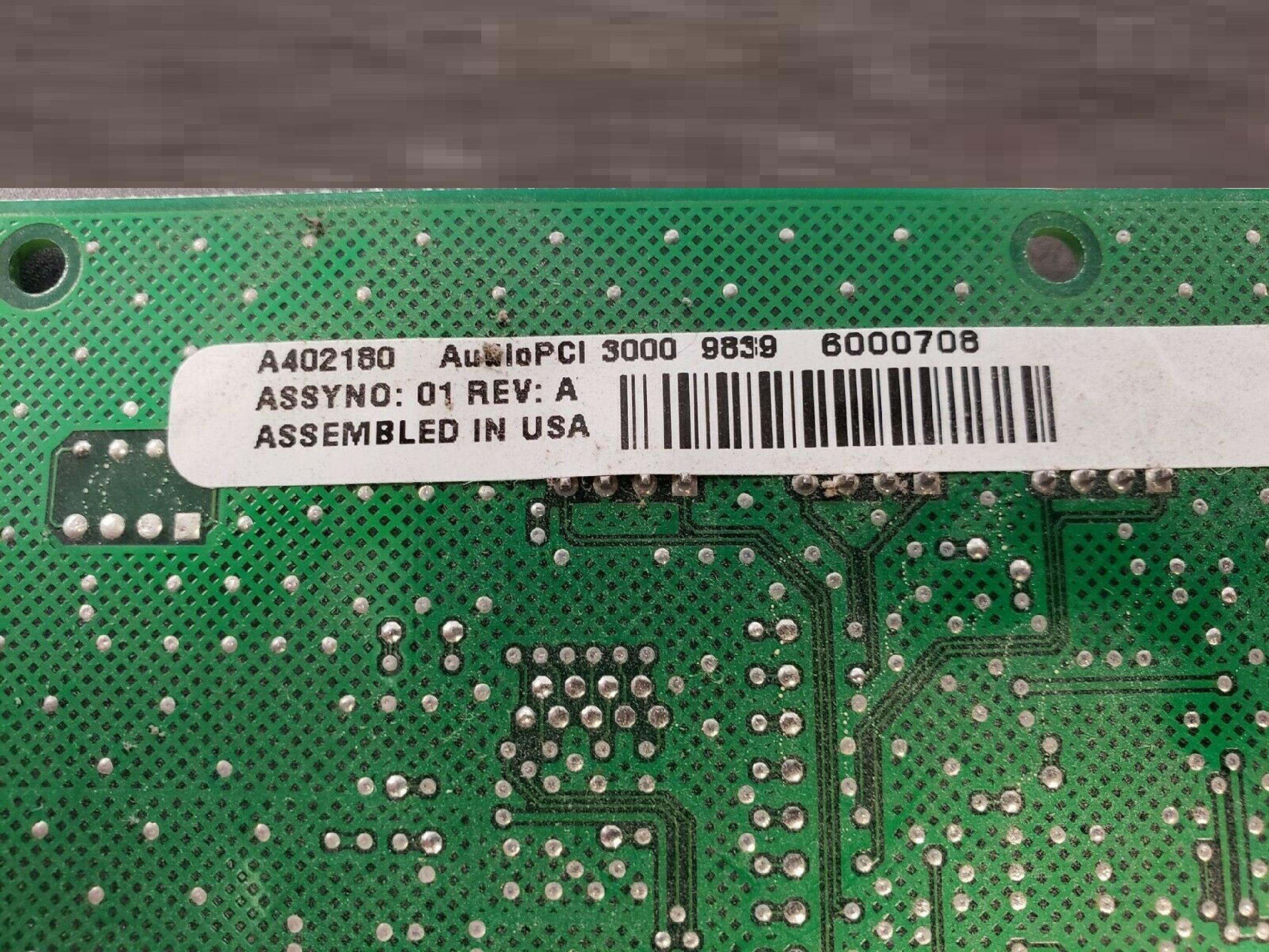 ENSONIQ PCI 3000 AUDIO PCI 3000 CARD