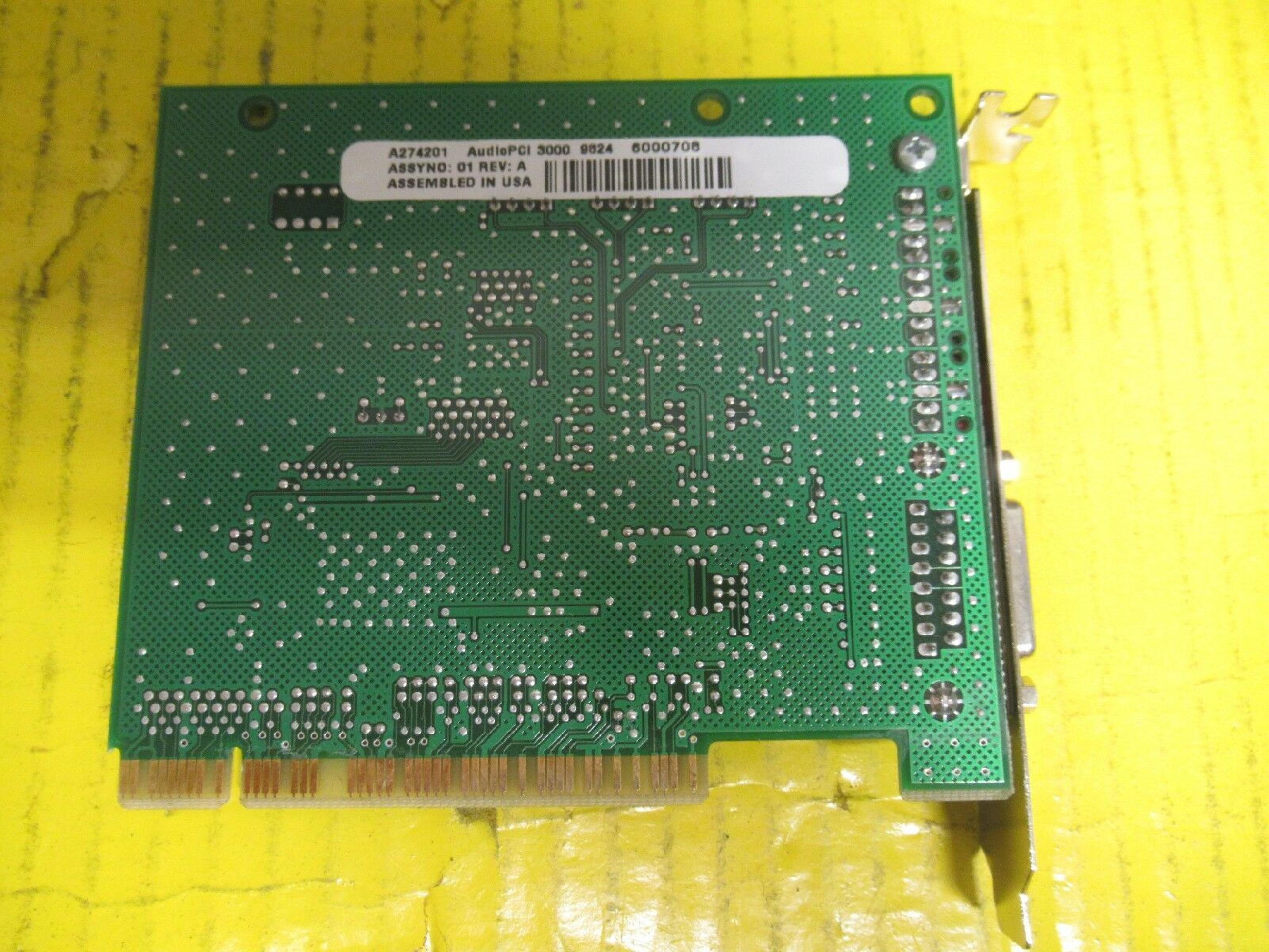 ENSONIQ 40900432 AUDIO PCI 3000 CARD