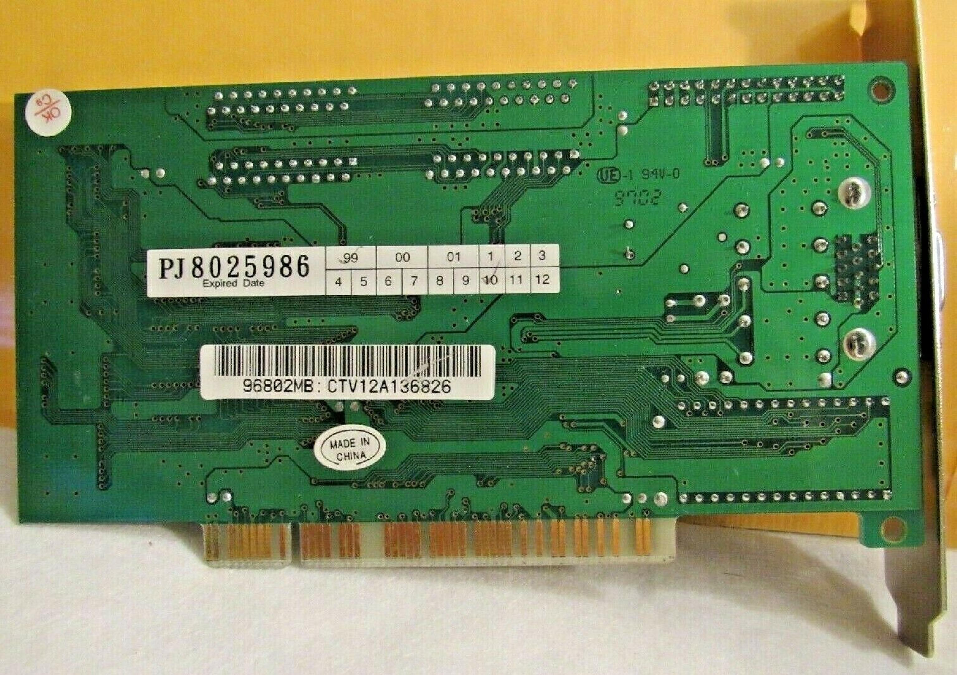 TRIDENT MICROSYSTEMS 9680 2MB PCI VIDEO CARD WITH VGA OUTPUT