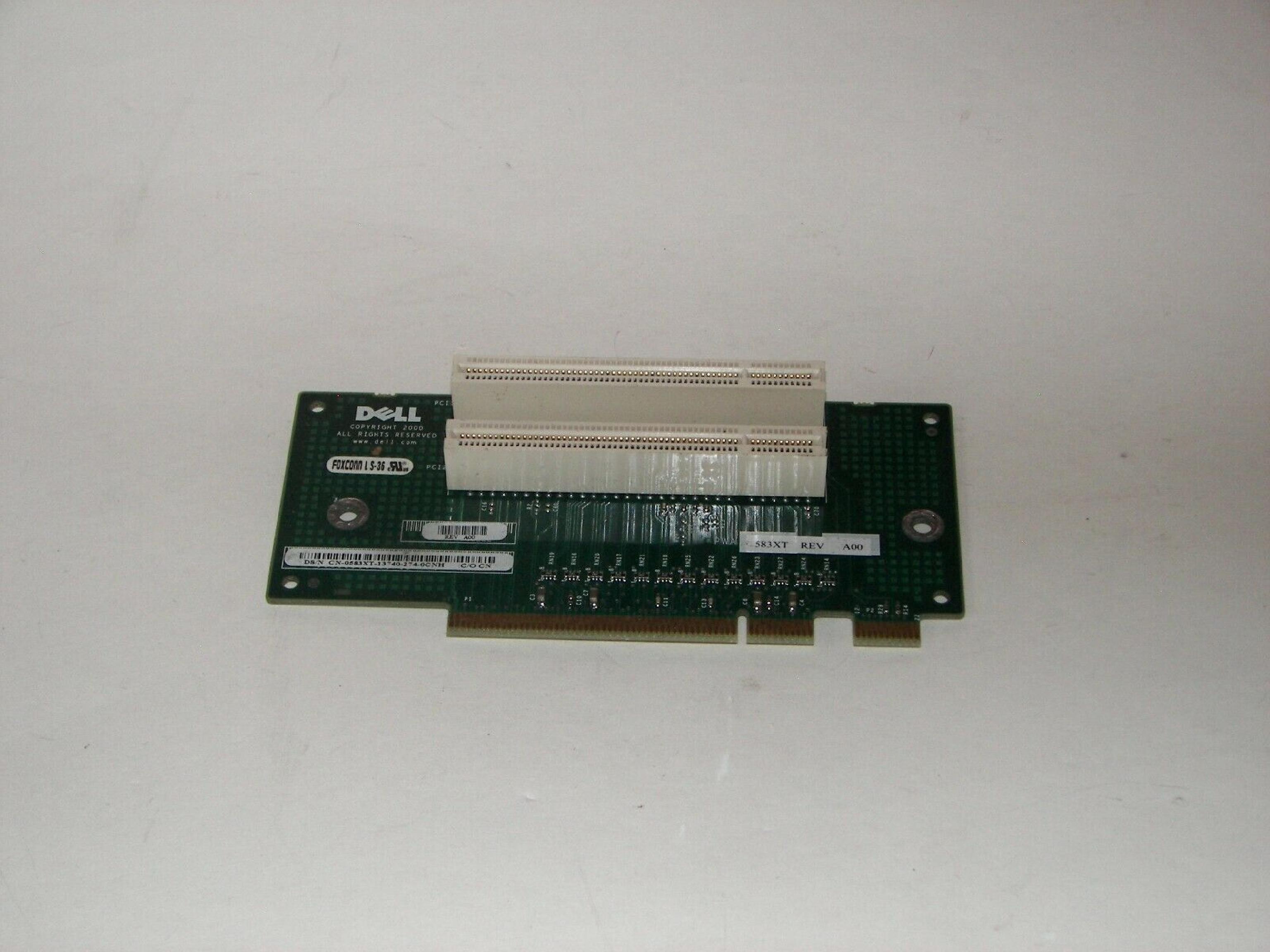 DELL 583XT DIMENSION AND OPTIPLEX RISER BOARD CARD 2 PCI 0583XT