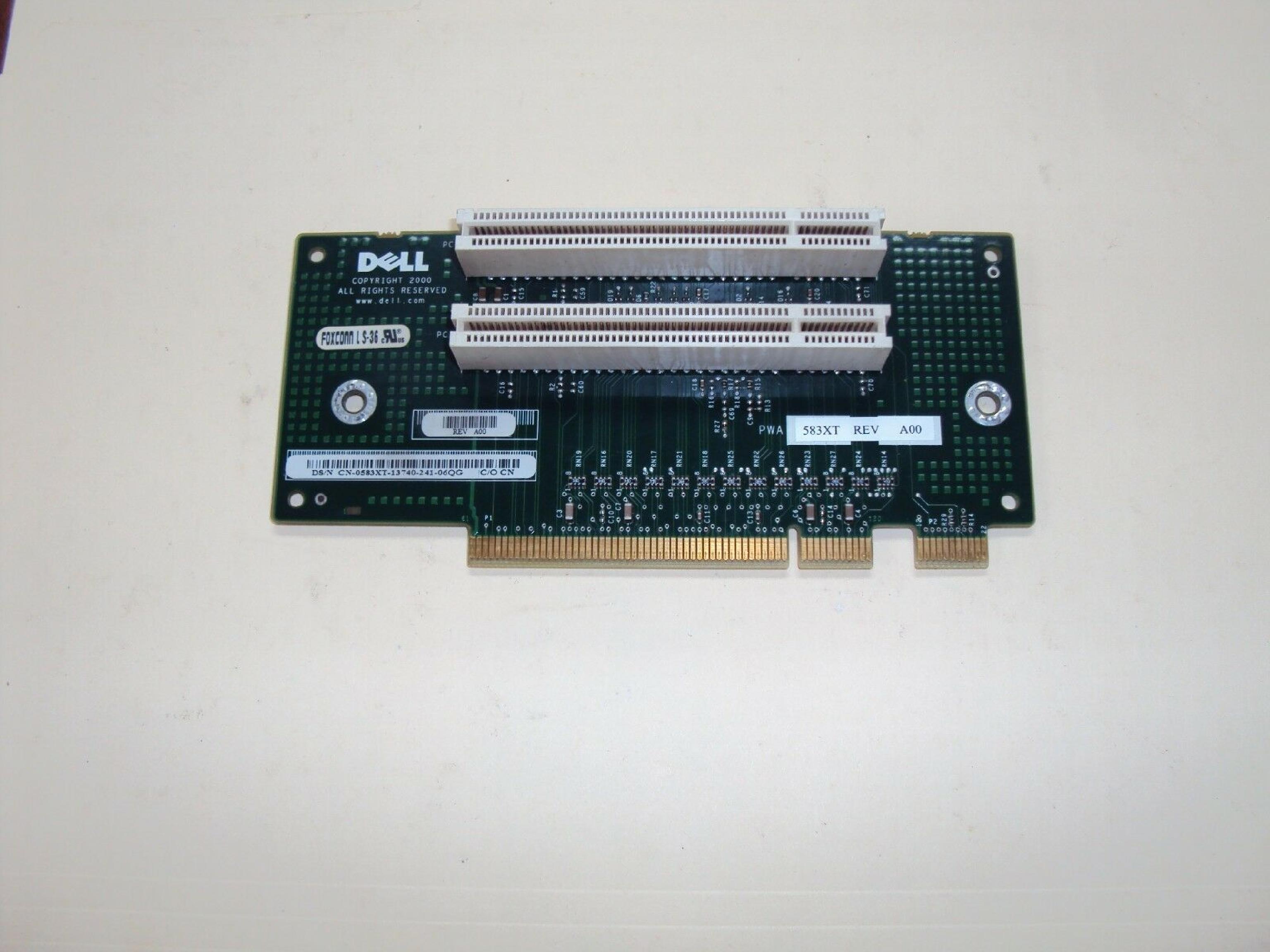 DELL 583XT DIMENSION AND OPTIPLEX RISER BOARD CARD 2 PCI 0583XT