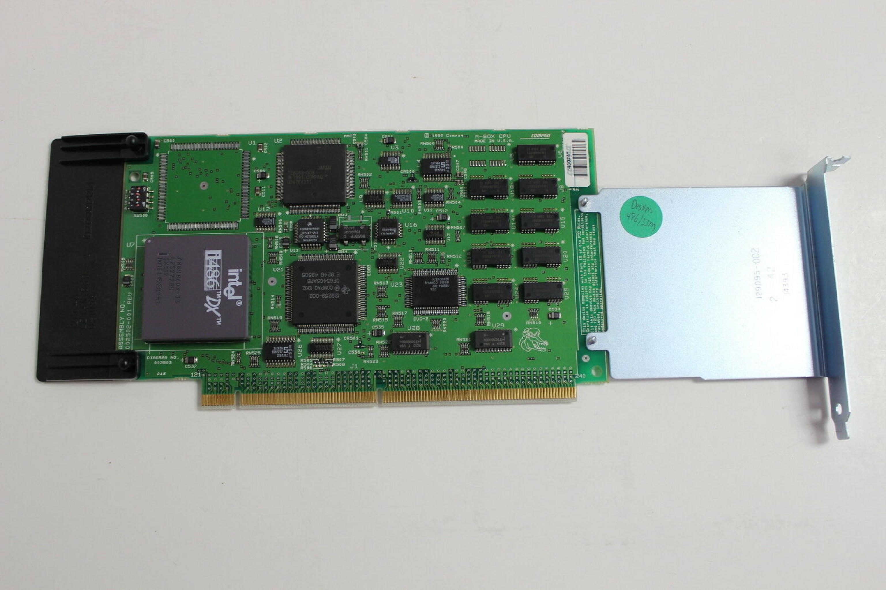 COMPAQ / HEWLETT PACKARD / HP M-BOX CPU 149924-001 486DX/33 BOARD 8MB