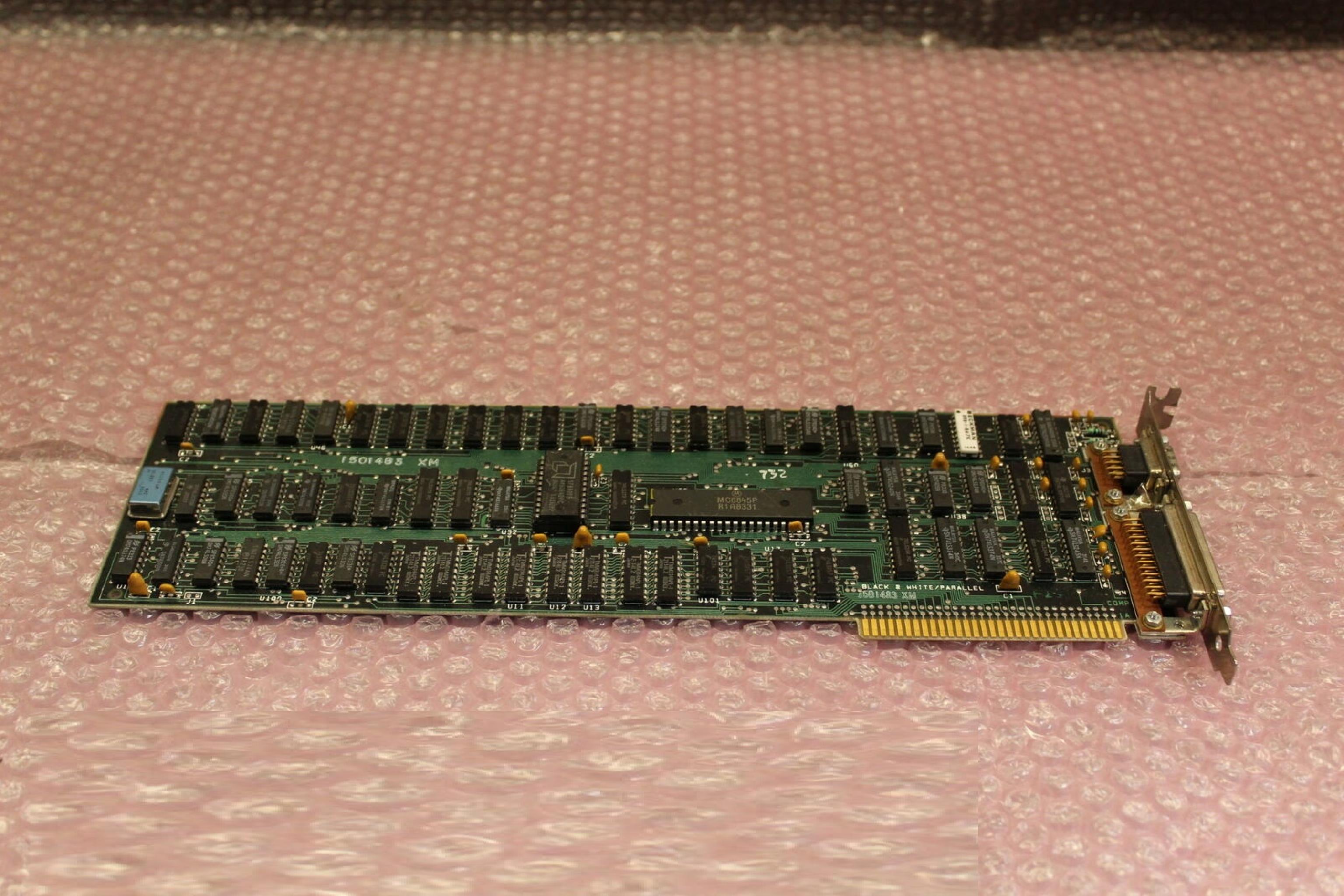 IBM 1501483 XM 8 BIT ISA MONOCHROME VIDEO CARD W PARALLEL PRINTER PORT